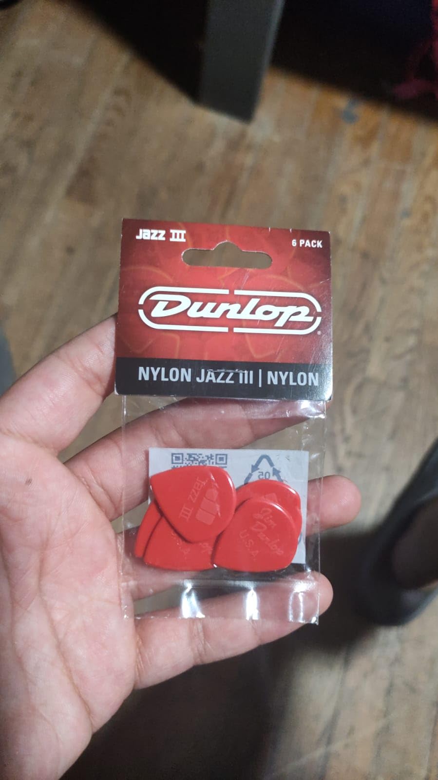 Dunlop Jazz III Pick Pack, Red Nylon,1.38mm - Customer Photo 2