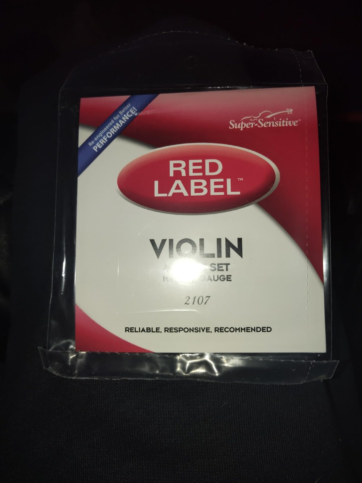 Super Sensitive Steelcore 4/4 Violin Strings: Set - Customer Photo 1