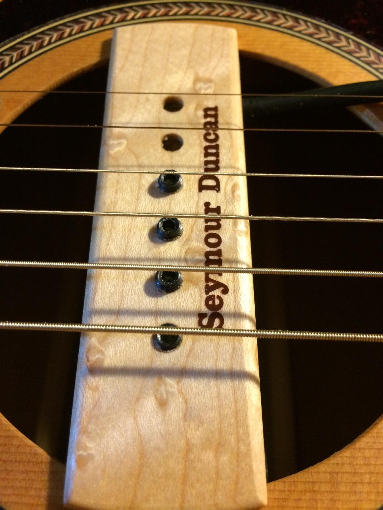 Seymour Duncan SA-3XL Adjustable Woody Acoustic Soundhole Pickup - Natural Hum-Canceling Customer Review Seymour Duncan SA-3XL Adjustable Woody Acoustic Soundhole Pickup - Natural Hum-Canceling - Customer Photo 1