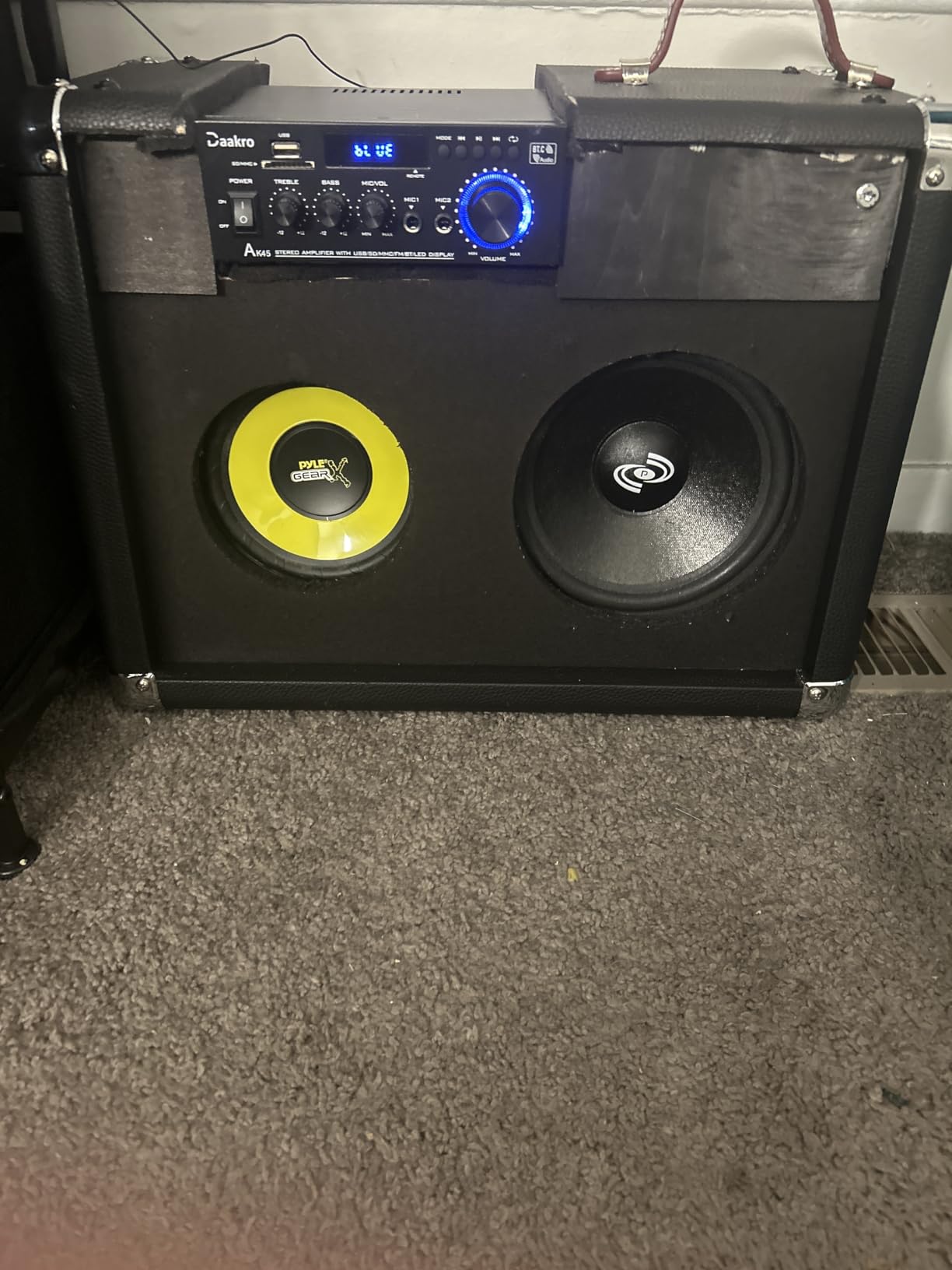 Pyle 6.5 Inch Mid Bass Woofer Sound Speaker System - Pro Loud Range Audio 300 Watt Peak Power w/ 4 Ohm Impedance and 60-20KHz Frequency Response for Car Component Stereo PLG64,Yellow Customer Review Pyle 6.5 Inch Mid Bass Woofer Sound Speaker System - Pro Loud Range Audio 300 Watt Peak Power w/ 4 Ohm Impedance and 60-20KHz Frequency Response for Car Component Stereo PLG64,Yellow - Customer Photo 1