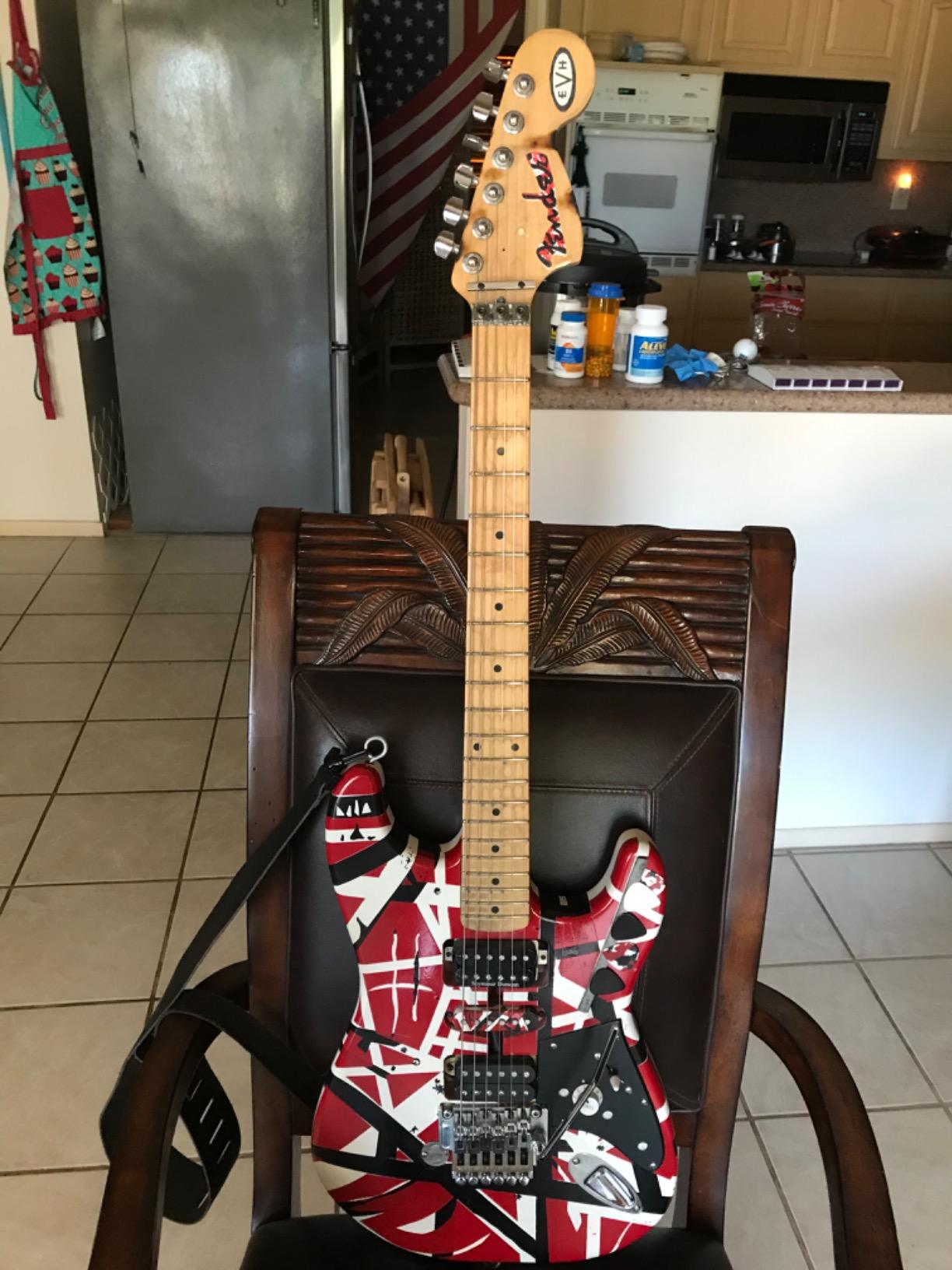 EVH Striped Series - Red with Black Stripes Customer Review EVH Striped Series - Red with Black Stripes - Customer Photo 2