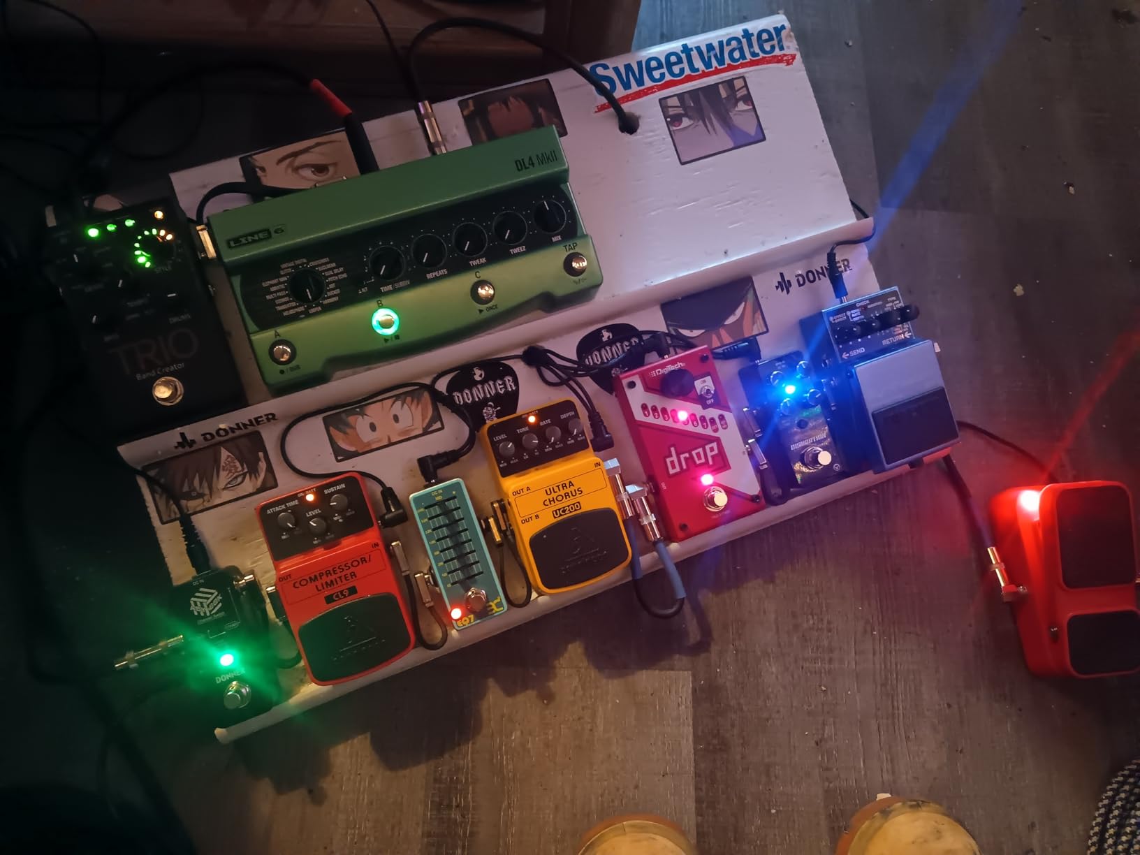 Donner Distortion Guitar Pedal, Morpher Mini Distortion 3 Modes Natural, Tight, Classic Crunch 80s Metal for Electric Guitar True Bypass - Customer Photo 1