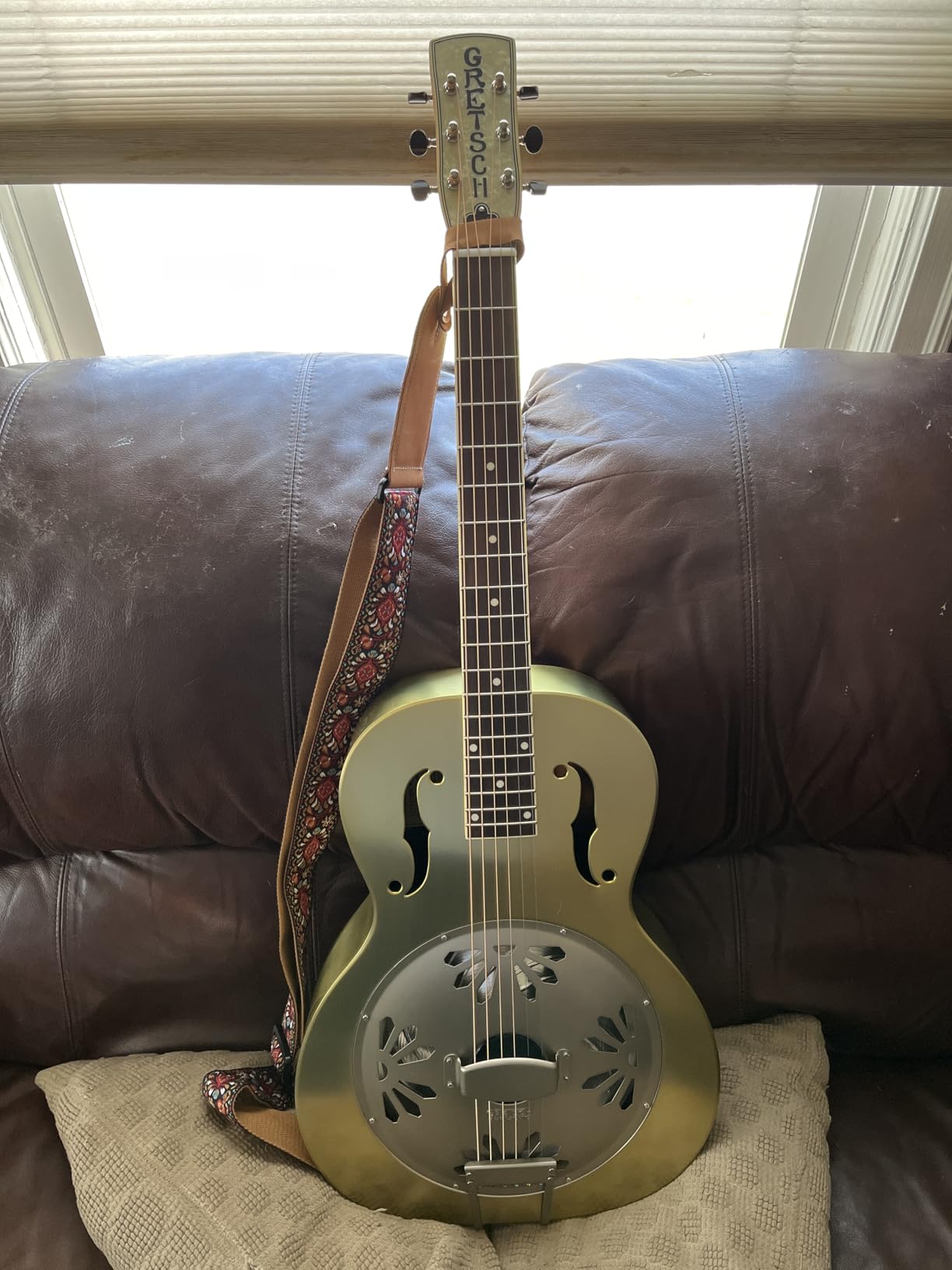 Gretsch LTD Roots Honey Dipper Resonator Guitar - Weathered Bell Bronze Customer Review Gretsch LTD Roots Honey Dipper Resonator Guitar - Weathered Bell Bronze - Customer Photo 1