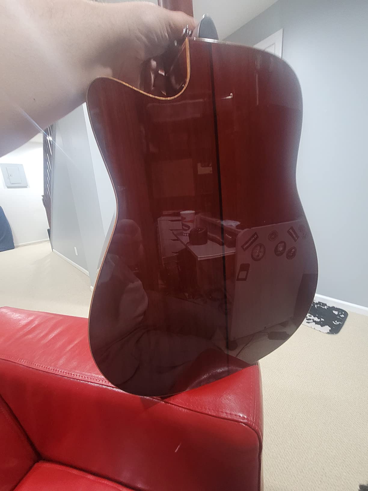 Yamaha 6 String Series A1M Acoustic-Electric Guitar-Mahogany, Vintage Natural, Dreadnought Cutaway VN Customer Review Yamaha 6 String Series A1M Acoustic-Electric Guitar-Mahogany, Vintage Natural, Dreadnought Cutaway VN - Customer Photo 2