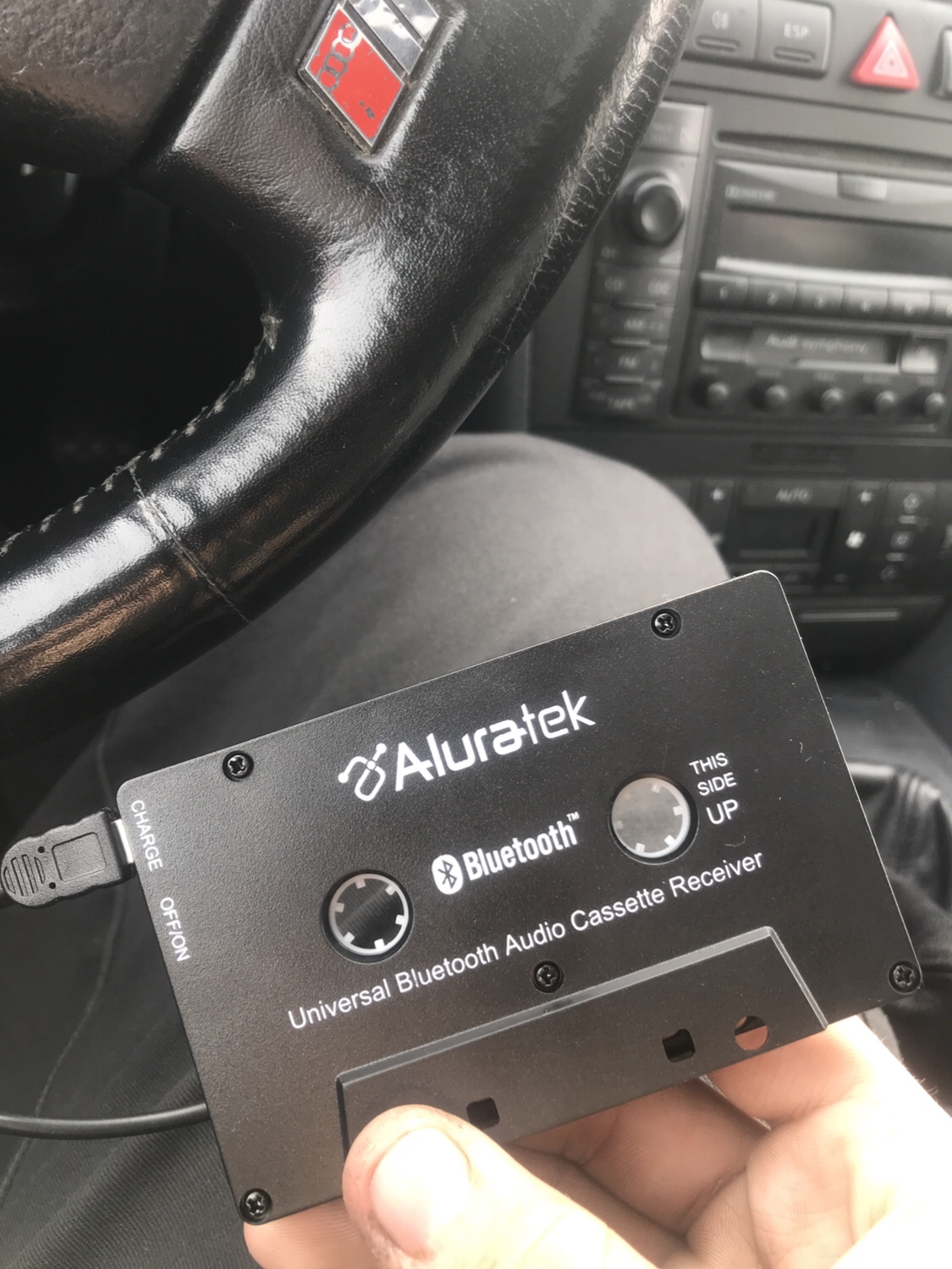Aluratek Universal Bluetooth Audio Cassette Receiver, Built-in Rechargeable Battery, Up to 8 Hours Playtime, Audio Receiving up to 33 Feet, ABCT01F Customer Review Aluratek Universal Bluetooth Audio Cassette Receiver, Built-in Rechargeable Battery, Up to 8 Hours Playtime, Audio Receiving up to 33 Feet, ABCT01F - Customer Photo 2