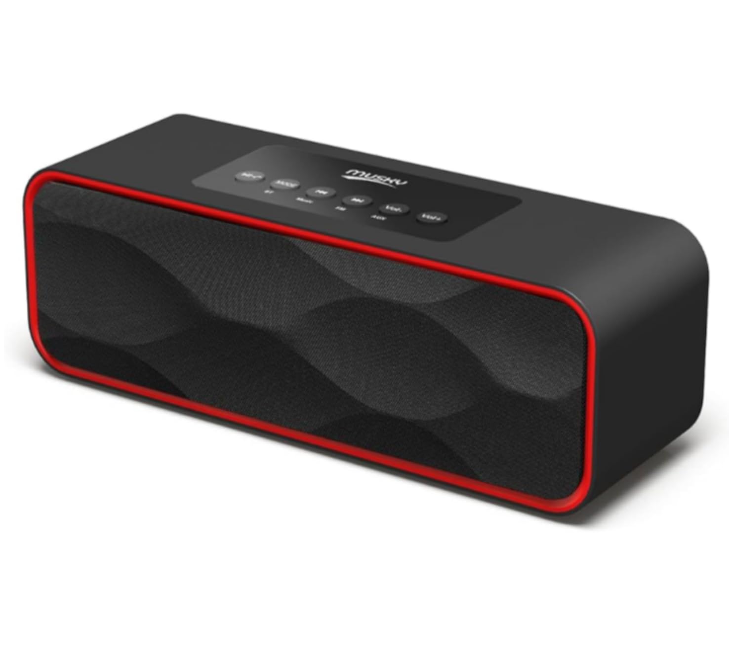 Portable Wireless Bluetooth Stereo Speaker with Powerful Sound 10W Acoustic Drivers Built-in Mic FM Radio Micro SD Card USB AUX-in Slot for Smartphone, PC, MP3 and More DY22-Black/Red Customer Review Portable Wireless Bluetooth Stereo Speaker with Powerful Sound 10W Acoustic Drivers Built-in Mic FM Radio Micro SD Card USB AUX-in Slot for Smartphone, PC, MP3 and More DY22-Black/Red - Customer Photo 1