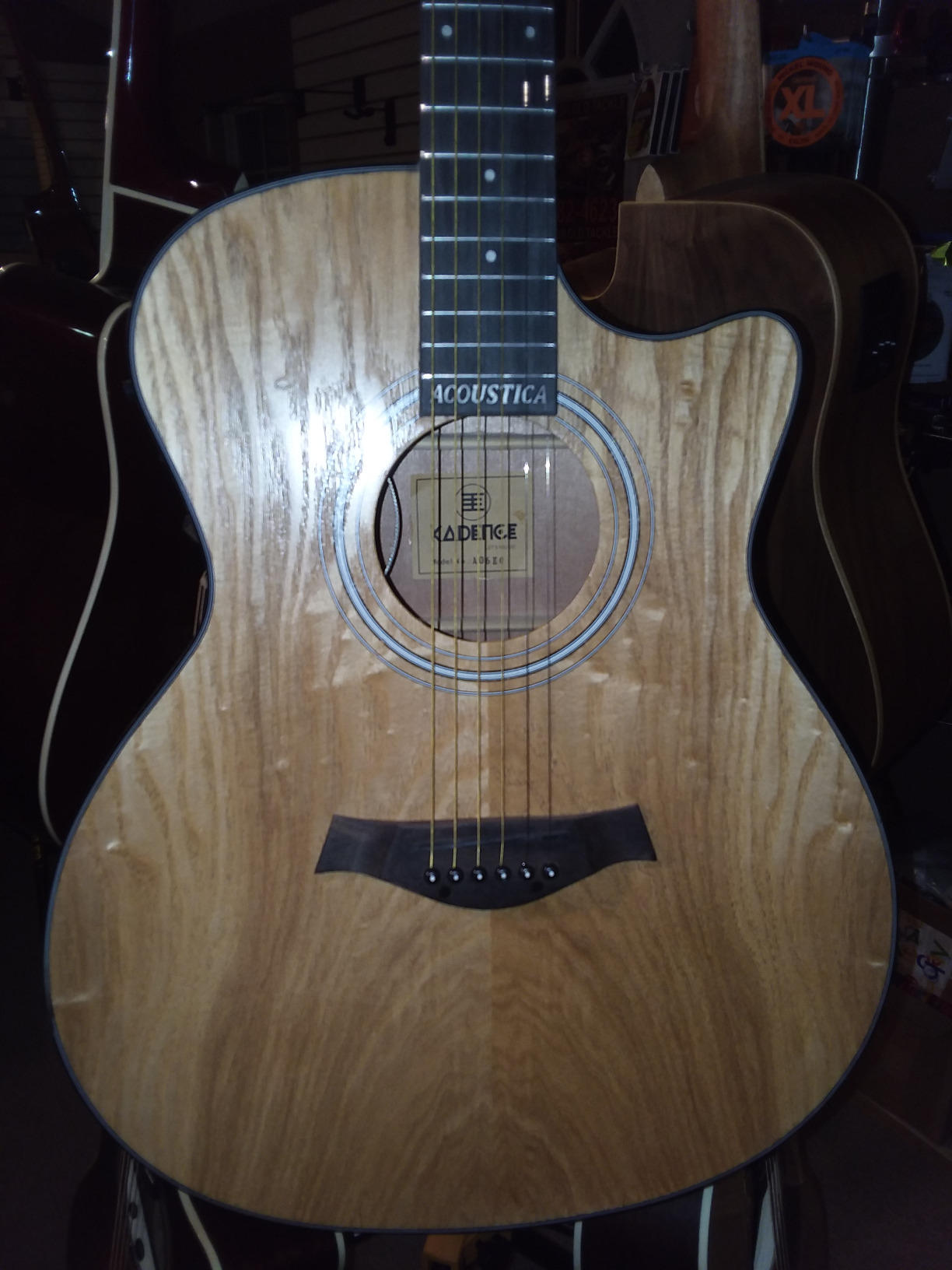 Kadence Acoustica Series Acoustic Electric Guitar - Electric Acoustic Guitar (Ash Wood) - Semi Acoustic Guitar with Pickup & Inbuilt Tuner - Electro Guitars for Beginners & Professionals - Customer Photo 1