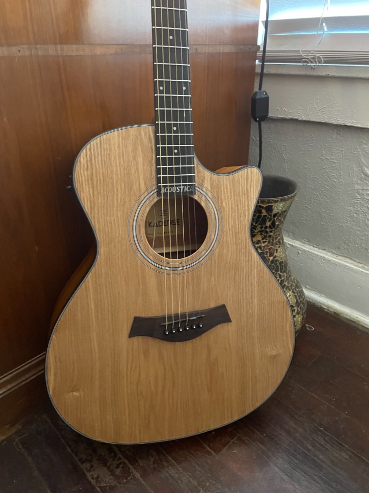 Kadence Acoustica Series Acoustic Electric Guitar - Electric Acoustic Guitar (Ash Wood) - Semi Acoustic Guitar with Pickup & Inbuilt Tuner - Electro Guitars for Beginners & Professionals - Customer Photo 3