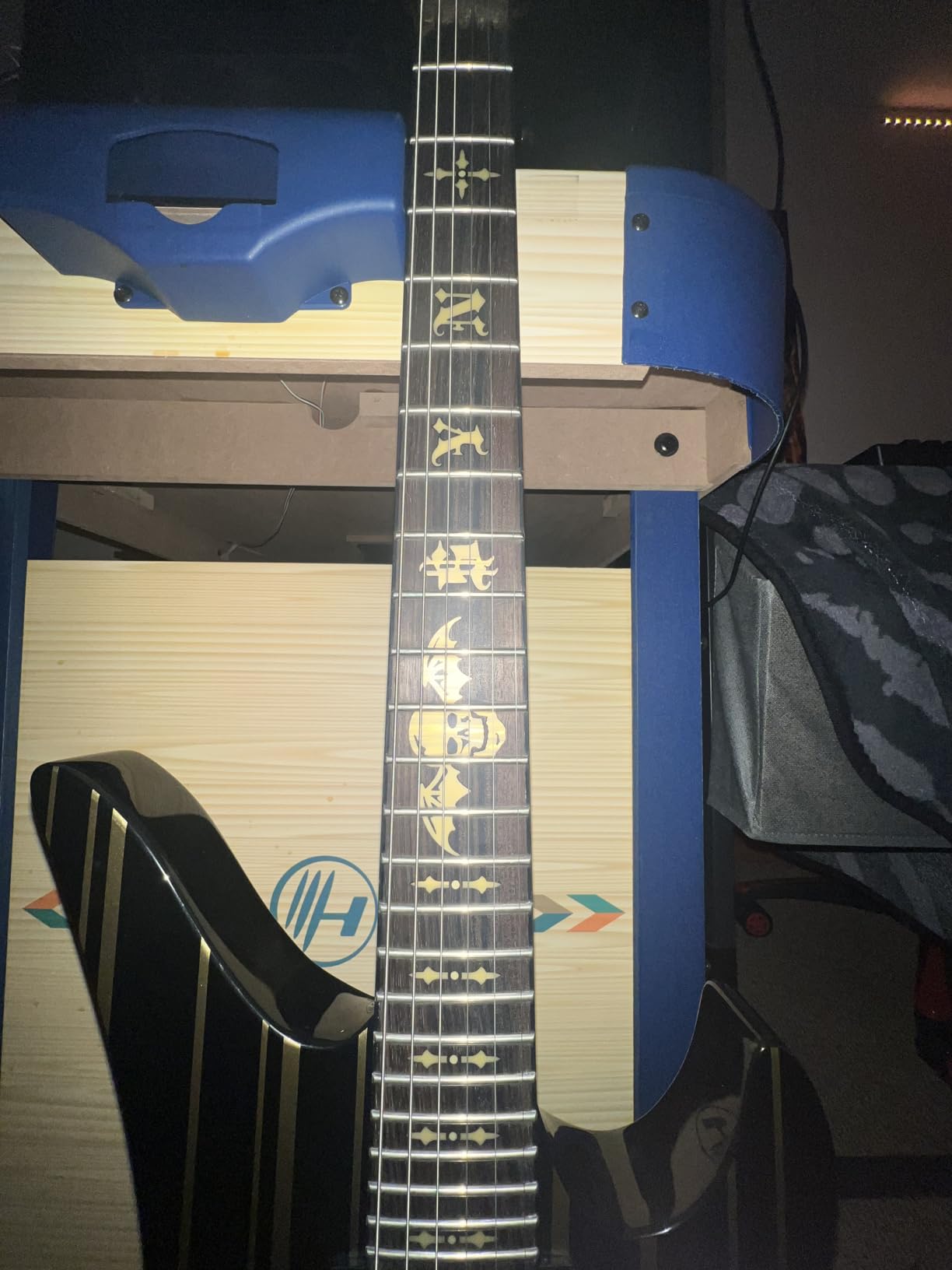 Schecter Synyster Gates Custom-S - Black with Silver Stripes - Customer Photo 2