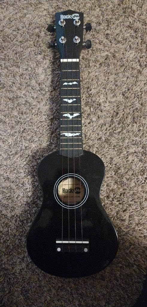 RockJam, 4-String Ukulele, Right, Black, Soprano (UK-222-BK) - Customer Photo 1