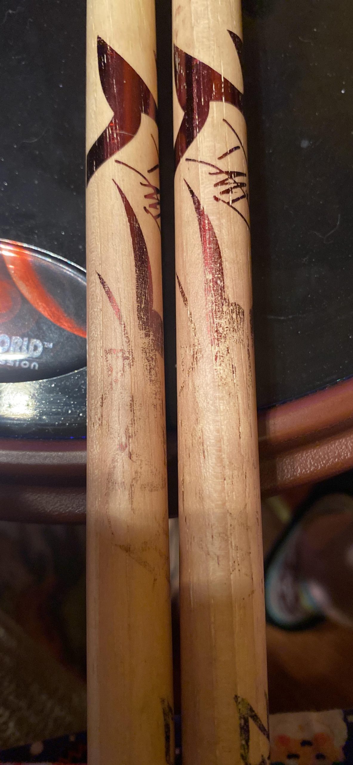 Zildjian Hickory Wood Tip Dave Grohl Artist Series Drumsticks (ZASDG) - Customer Photo 1