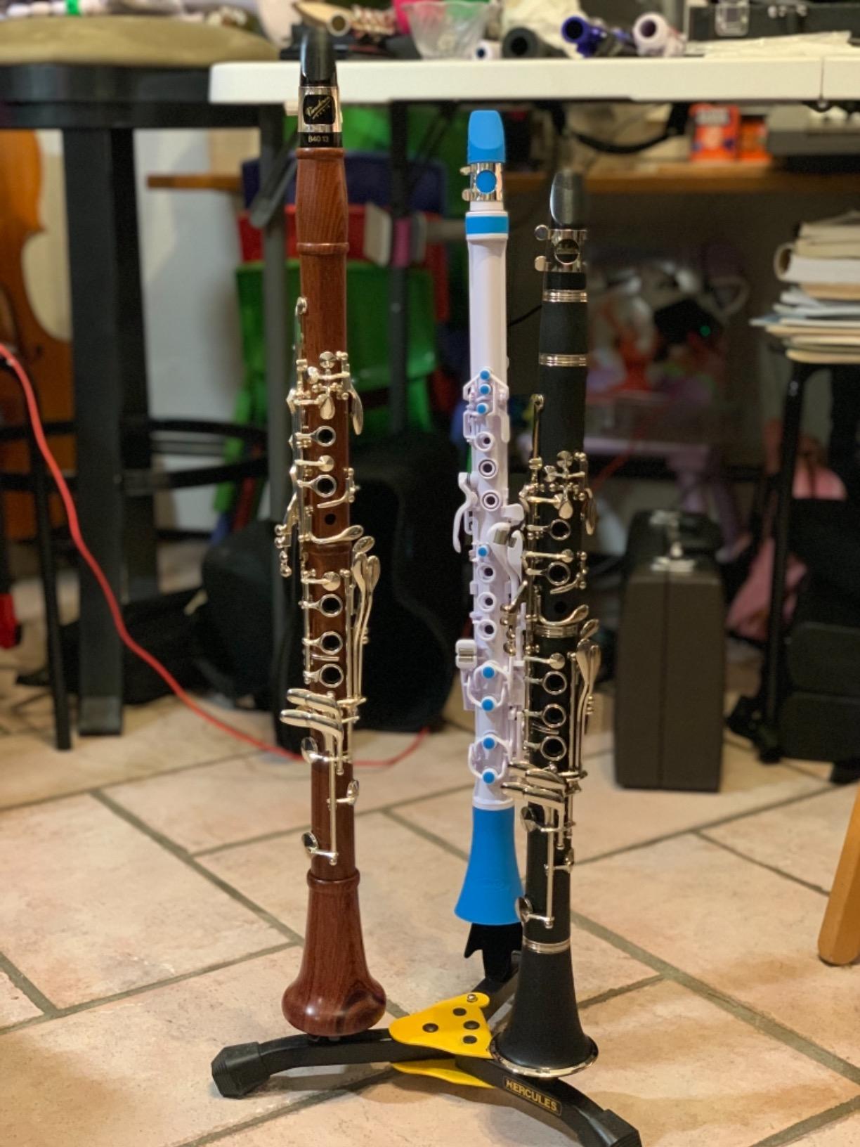 Yinfente Professional Ebonite Clarinete B flat Clarinet for Beginner Students with 2 Barrels Hard Case Cleaning Kit Mouthpice Cork Grease Gloves - Customer Photo 1
