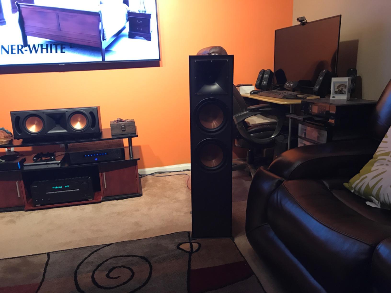 Klipsch Reference R-820F Floorstanding Speaker for Home Theater Systems with 8