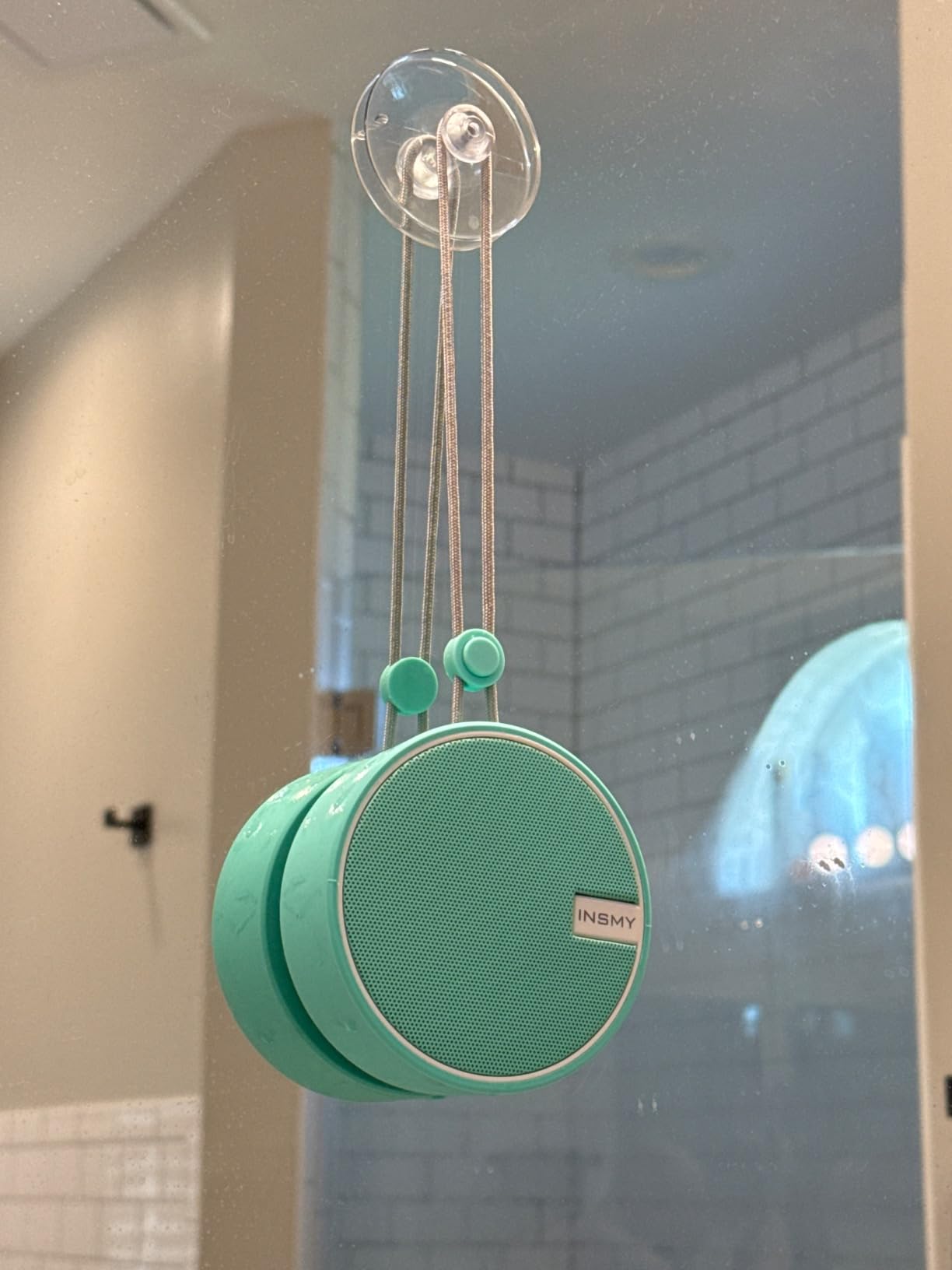 INSMY C12 IPX7 Waterproof Shower Bluetooth Speaker, Portable Small Speaker, Speakers Bluetooth Wireless Loud Clear Sound Support TF Card Suction Cup for Kayak Canoe Beach Gift (Black) Customer Review INSMY C12 IPX7 Waterproof Shower Bluetooth Speaker, Portable Small Speaker, Speakers Bluetooth Wireless Loud Clear Sound Support TF Card Suction Cup for Kayak Canoe Beach Gift (Black) - Customer Photo 1