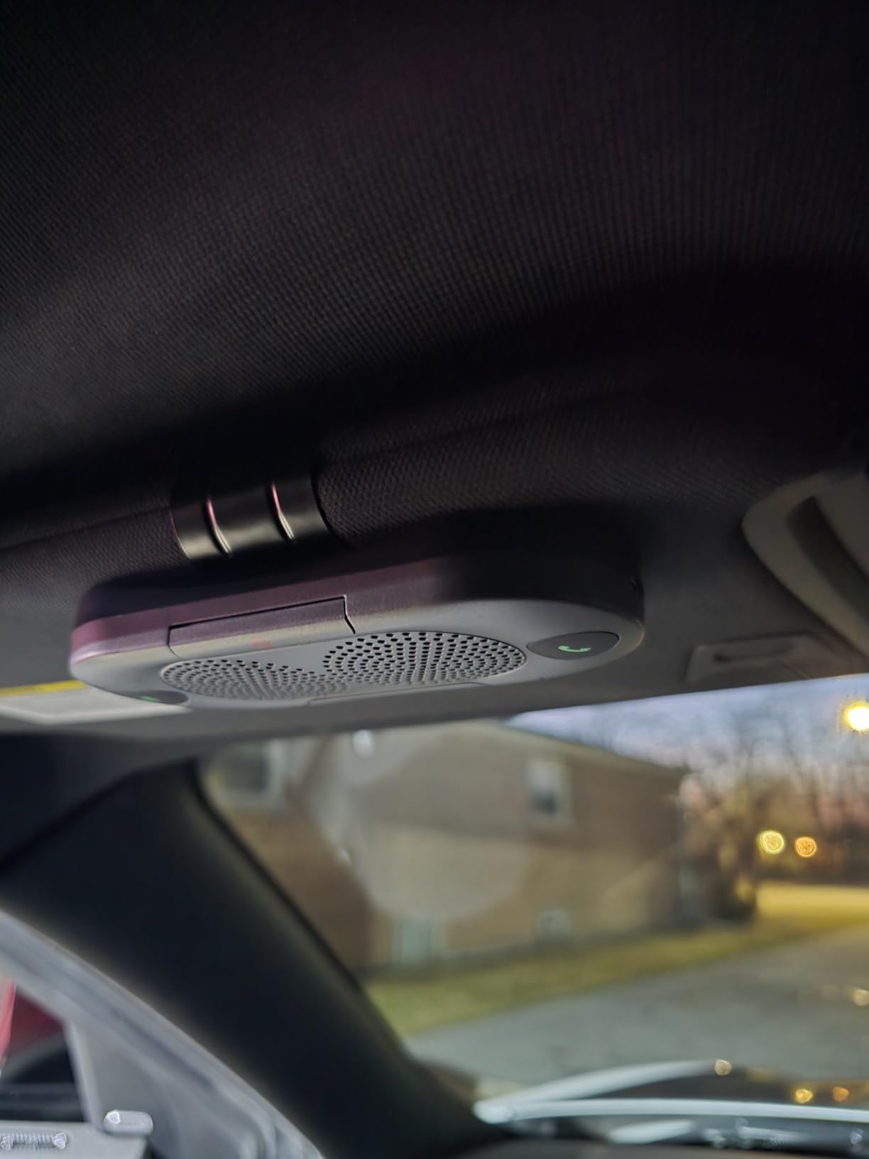 Besign BK06 Bluetooth 5.0 in Car Speakerphone with Visor Clip, Wireless Car Kit for Handsfree Talking, Motion Auto On, Siri Google Assistant Support, Dual 2W Speakers Customer Review Besign BK06 Bluetooth 5.0 in Car Speakerphone with Visor Clip, Wireless Car Kit for Handsfree Talking, Motion Auto On, Siri Google Assistant Support, Dual 2W Speakers - Customer Photo 2