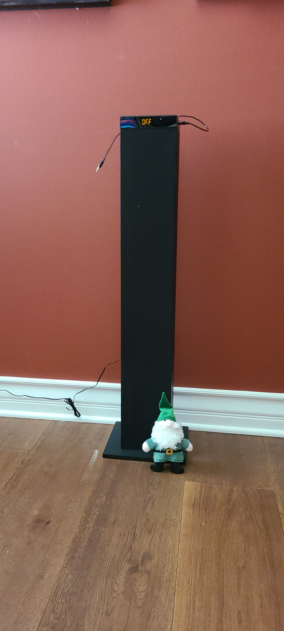 GOgroove Bluetooth Tower Speaker with Subwoofer Built in - Floorstanding Home Speaker with Powerful Bass and Dual Drivers, 120W Peak Power, MP3 3.5mm Aux, USB 2.0 Port Flash Drive, FM Radio (Single) - Customer Photo 1