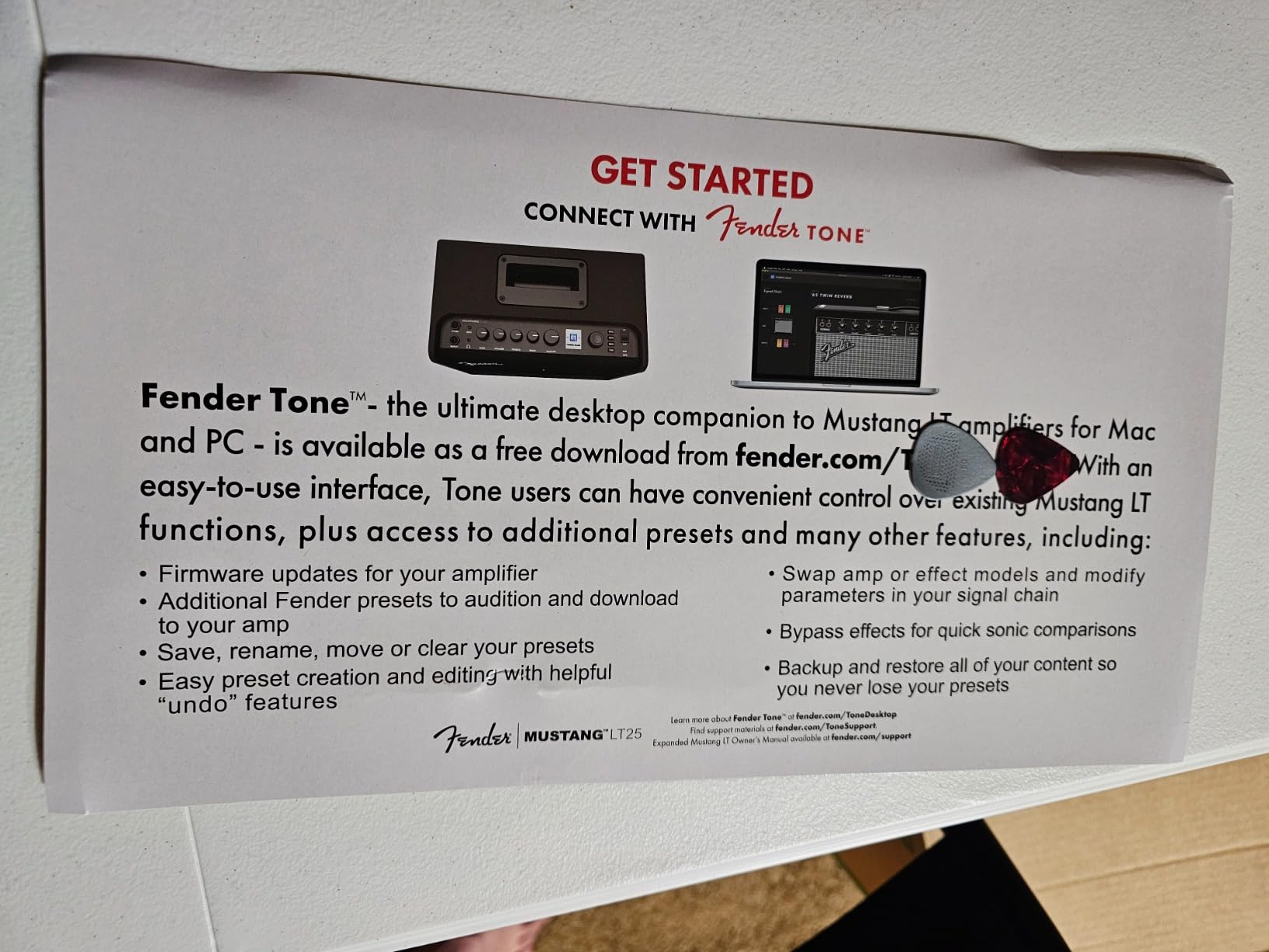 Fender Mustang LT25 Guitar Amp, 25-Watt Combo Amp, with 2-Year Warranty, 30 Preset Effects with USB Audio Interface for Recording - Customer Photo 3