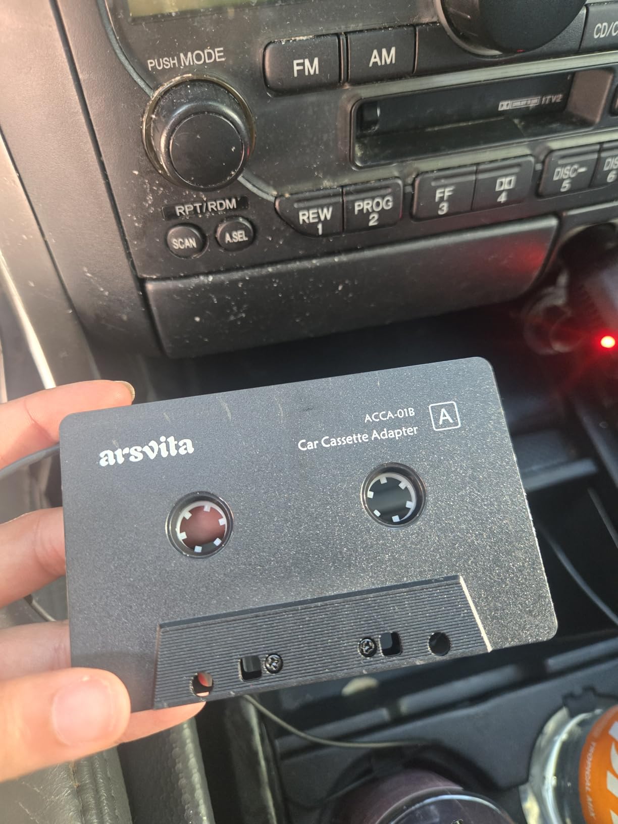 arsvita Car Audio Cassette to Aux Adapter, 3.5 MM Auxillary Cable Tape Adapter Customer Review arsvita Car Audio Cassette to Aux Adapter, 3.5 MM Auxillary Cable Tape Adapter - Customer Photo 1