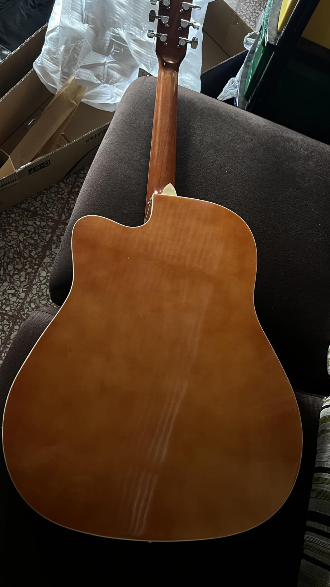 Ashthorpe Full-Size Dreadnought Cutaway Acoustic-Electric Guitar Bundle - Premium Tonewoods - Sunburst - Customer Photo 1