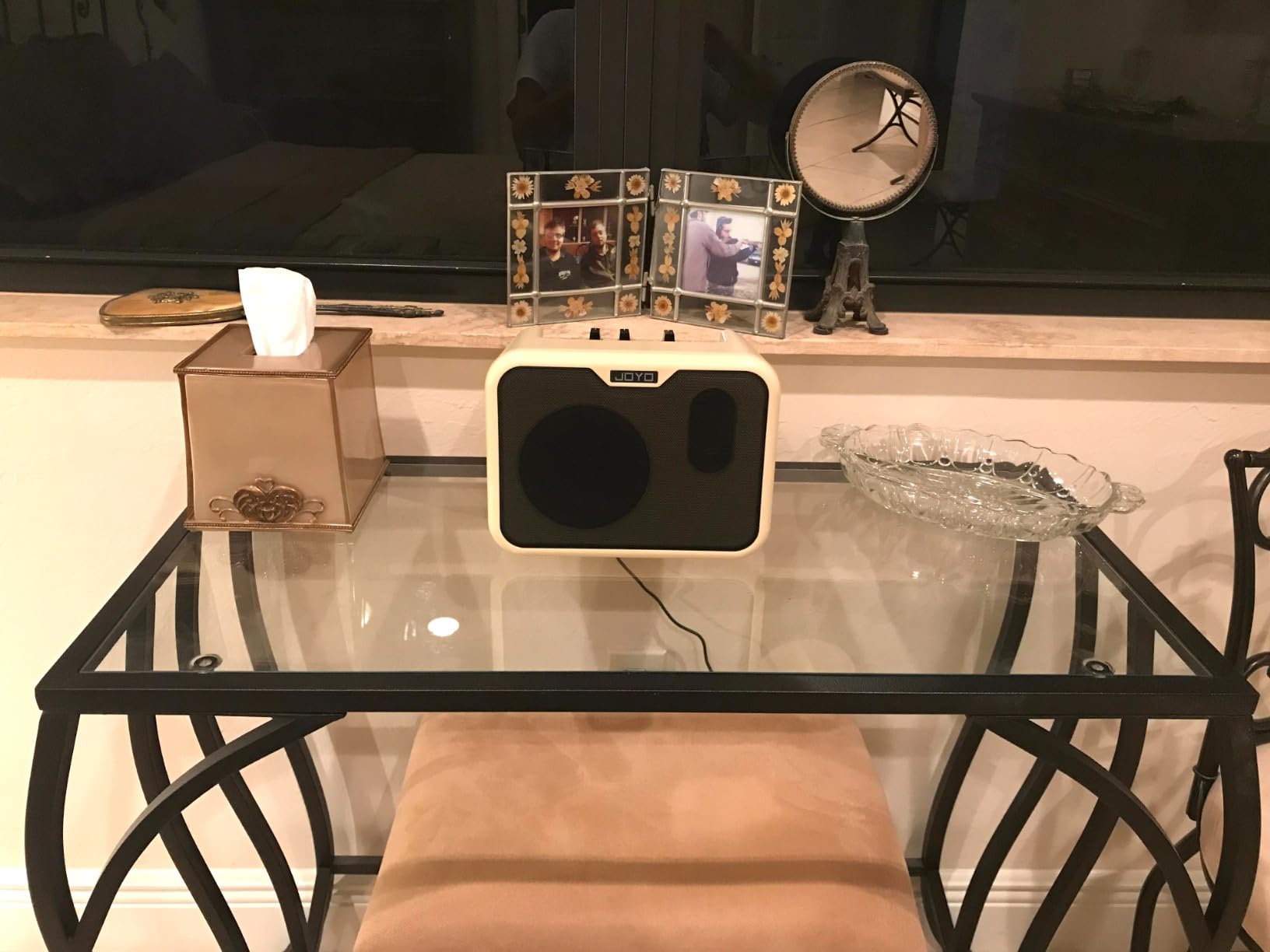 JOYO 10W Mini Bass Amp Bass Guitar Practice Amp Combo Bass Amplifier Portable Small Battery Powered Bass Amp Dual Channel (MA-10B) Customer Review JOYO 10W Mini Bass Amp Bass Guitar Practice Amp Combo Bass Amplifier Portable Small Battery Powered Bass Amp Dual Channel (MA-10B) - Customer Photo 2