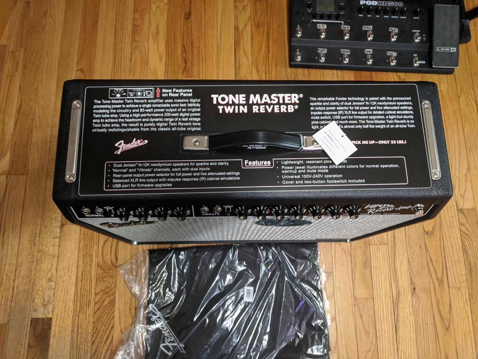 Fender Tone Master Twin Reverb Guitar Amplifier, Black, with 2-Year Warranty - Customer Photo 2