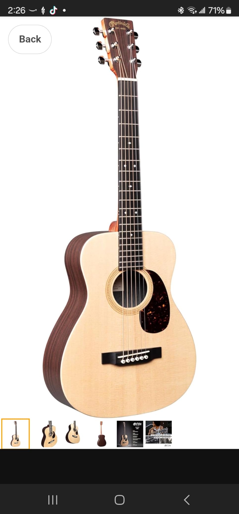 Martin LX1RE Little Martin Acoustic-Electric Guitar Customer Review Martin LX1RE Little Martin Acoustic-Electric Guitar - Customer Photo 1