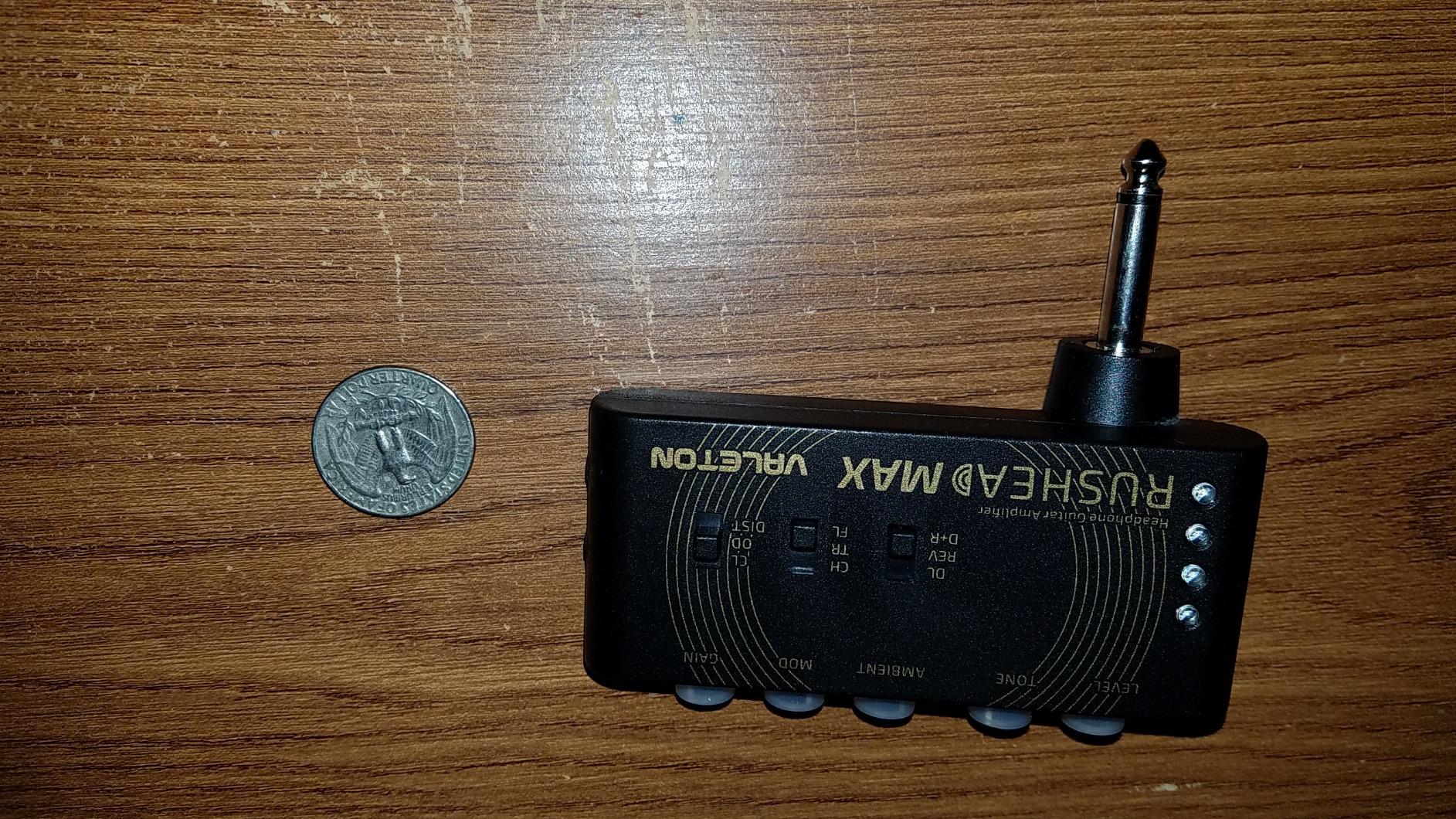Valeton Rushead Max USB Chargable Portable Pocket Guitar Bass Headphone Amp Carry-On Bedroom Plug-In Multi-Effects - Customer Photo 1