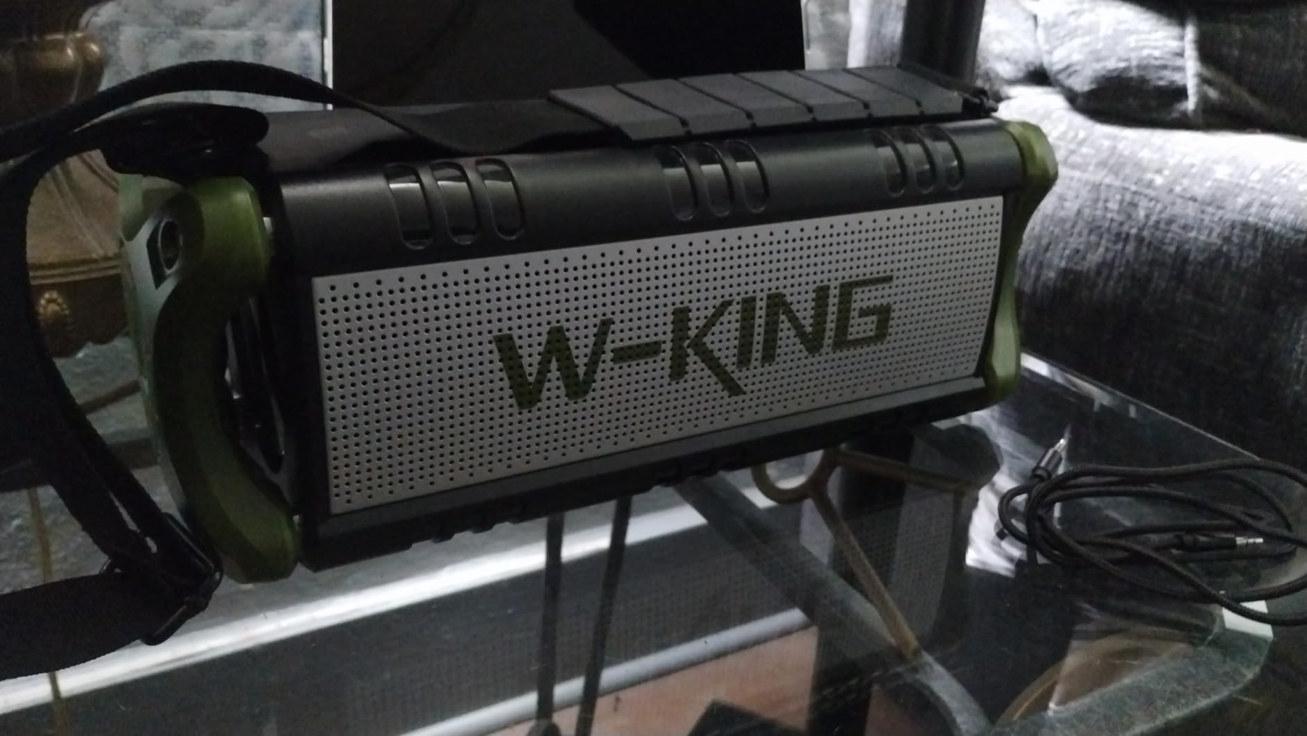 W-KING Bluetooth Speaker, 90W Max Portable Loud Speakers Wireless, IPX6 Waterproof Outdoor Speaker, 50W Deep Bass/2 Powerful Subwoofer/40H/Power Bank/Dual Pairing/EQ/TF/AUX/NFC for Camping,Pool,Party Customer Review W-KING Bluetooth Speaker, 90W Max Portable Loud Speakers Wireless, IPX6 Waterproof Outdoor Speaker, 50W Deep Bass/2 Powerful Subwoofer/40H/Power Bank/Dual Pairing/EQ/TF/AUX/NFC for Camping,Pool,Party - Customer Photo 1
