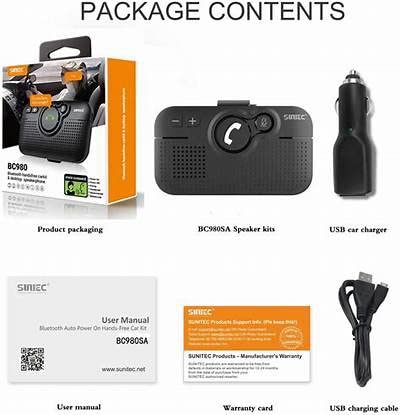 Handsfree Bluetooth Car Kit for Cell Phone, Wireless Bluetooth Speaker for Car, AUTO Power ON Support Siri Google Voice Assistant Hands Free Phone Speakerphone with Visor Clip-BC980SA Customer Review Handsfree Bluetooth Car Kit for Cell Phone, Wireless Bluetooth Speaker for Car, AUTO Power ON Support Siri Google Voice Assistant Hands Free Phone Speakerphone with Visor Clip-BC980SA - Customer Photo 1