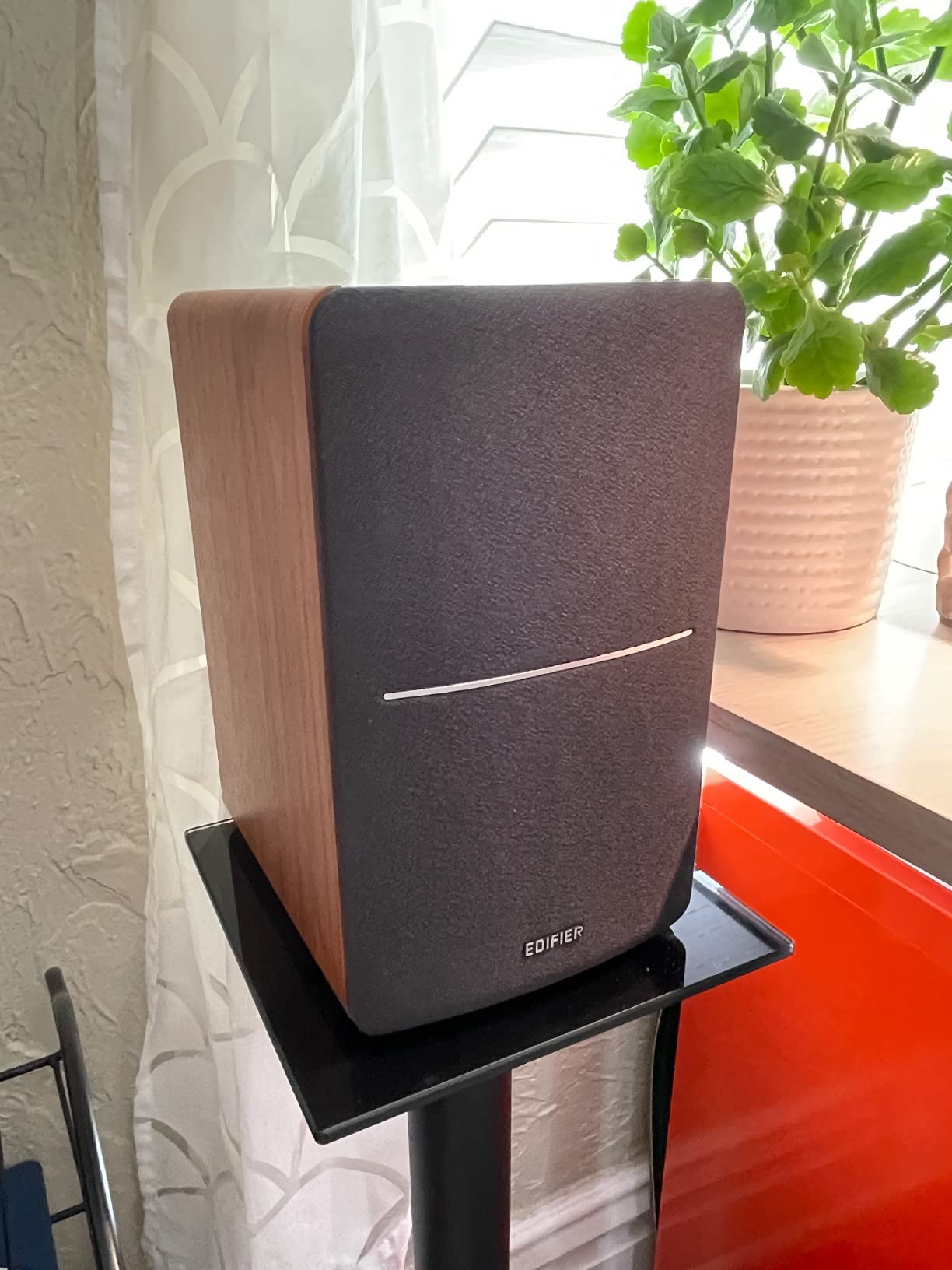 Edifier R1280DBs Active Bluetooth Bookshelf Speakers - Optical Input - 2.0 Wireless Studio Monitor Speaker - 42W RMS with Subwoofer Line Out - Wood Grain Customer Review Edifier R1280DBs Active Bluetooth Bookshelf Speakers - Optical Input - 2.0 Wireless Studio Monitor Speaker - 42W RMS with Subwoofer Line Out - Wood Grain - Customer Photo 2