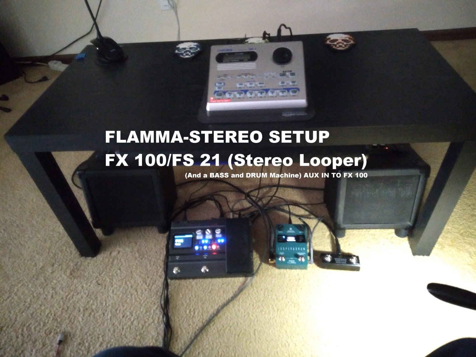FLAMMA FX100 Guitar Multi-effects Pedal with 55 Amp Models 151 Built-in Effects 80' Looper 40 Drum Machine 10 3rd Party IR Slots Headphone OTG for Home Practice Performance Live Streaming - Customer Photo 1