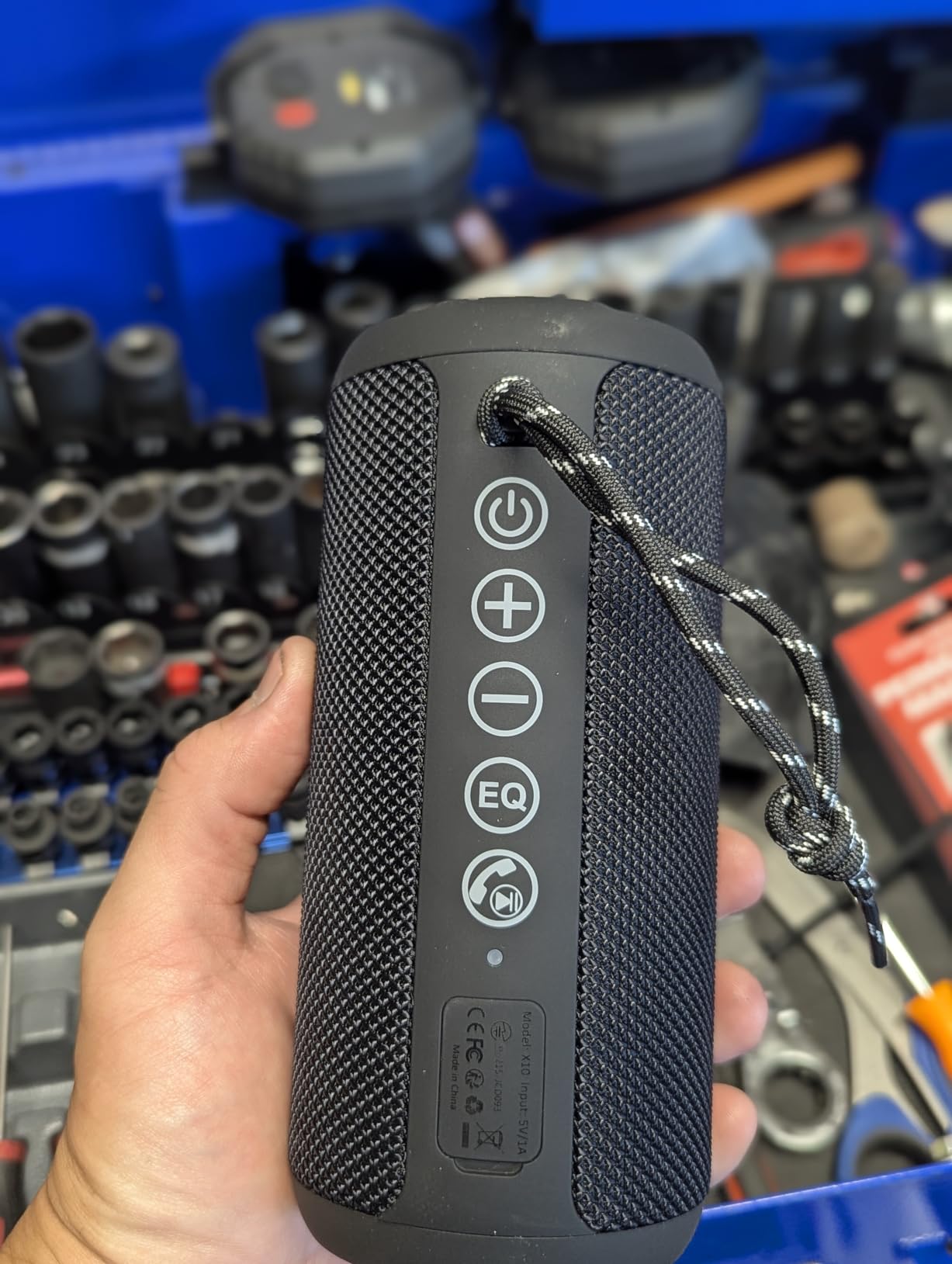 Ortizan Portable Bluetooth Speaker: IPX7 Waterproof, 24W Loud Sound, Deep Bass, Bluetooth 5.3, LED Lights, Wireless Stereo Pairing, 30H Playtime, for Home/Outdoor/Party/Beach, Birthday Gift (Black) - Customer Photo 2