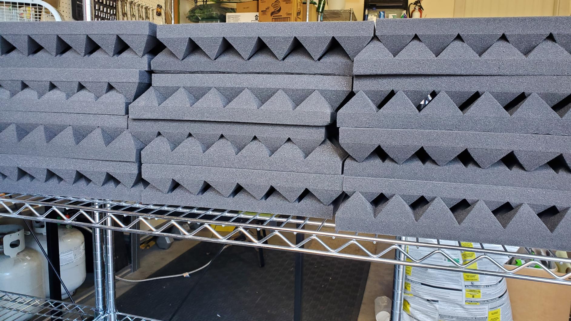 8 Pack - Bass Traps Acoustic Foam Corner, 8''x8''x12'' Black Bass Traps Corner Studio Foam, High Density and Fire-Proof Bass Traps Acoustic Panels Recording Studio Acoustical Treatments - Customer Photo 3