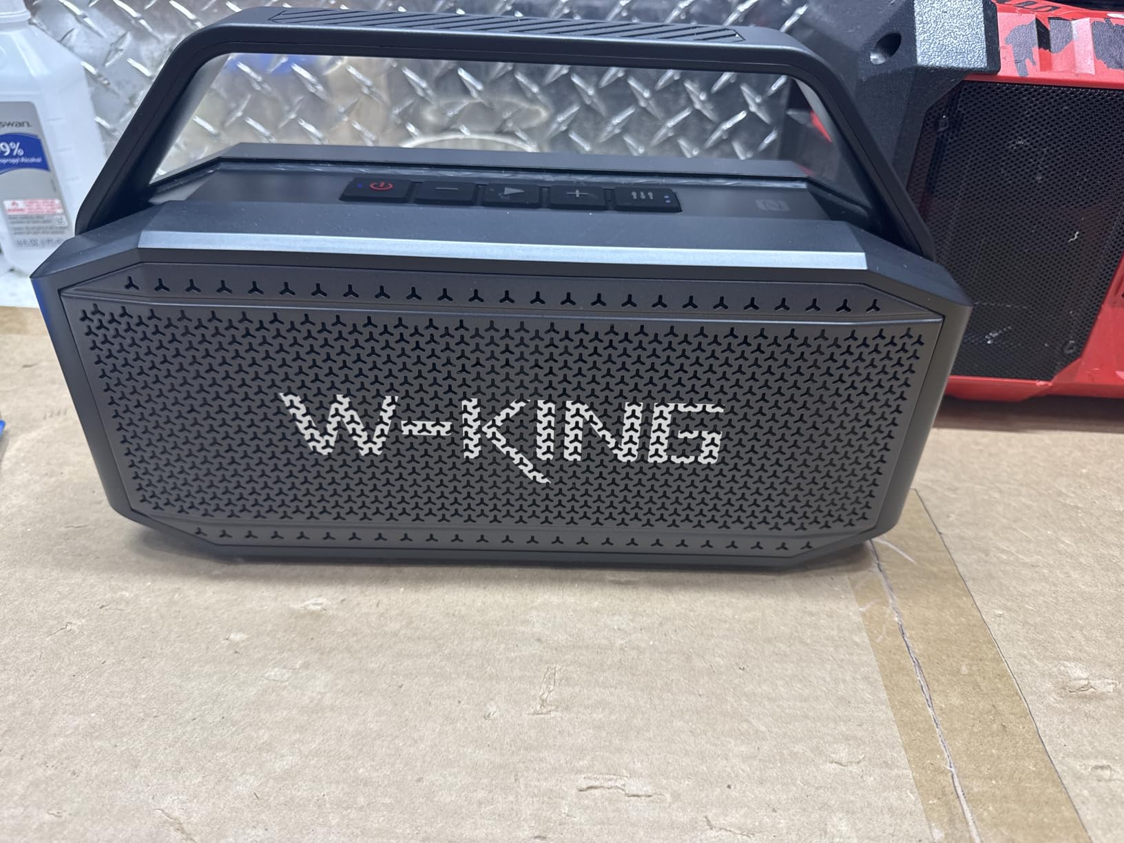 W-KING Portable Loud Bluetooth Speaker, 100W Max Waterproof Outdoor Speakers Bluetooth Wireless, IPX6 Party Big Large Speaker Boombox, 60W Exlarge Deep Bass Passive Radiator/40H/Power Bank/TF/AUX/EQ - Customer Photo 3