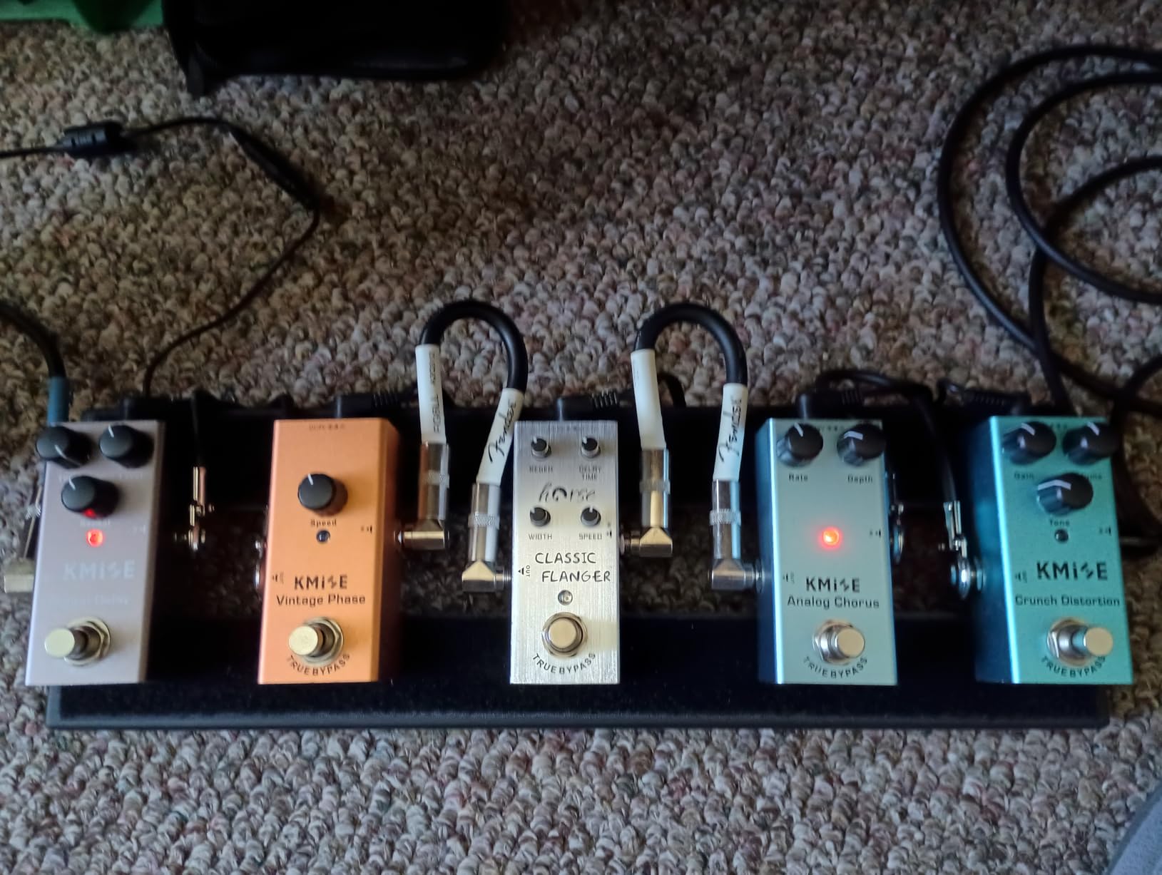 Classic Flanger Guitar Pedal, Horse Electric Guitar Effects Pedals Mini Single Type DC 9V True Bypass (Silver) - Customer Photo 1