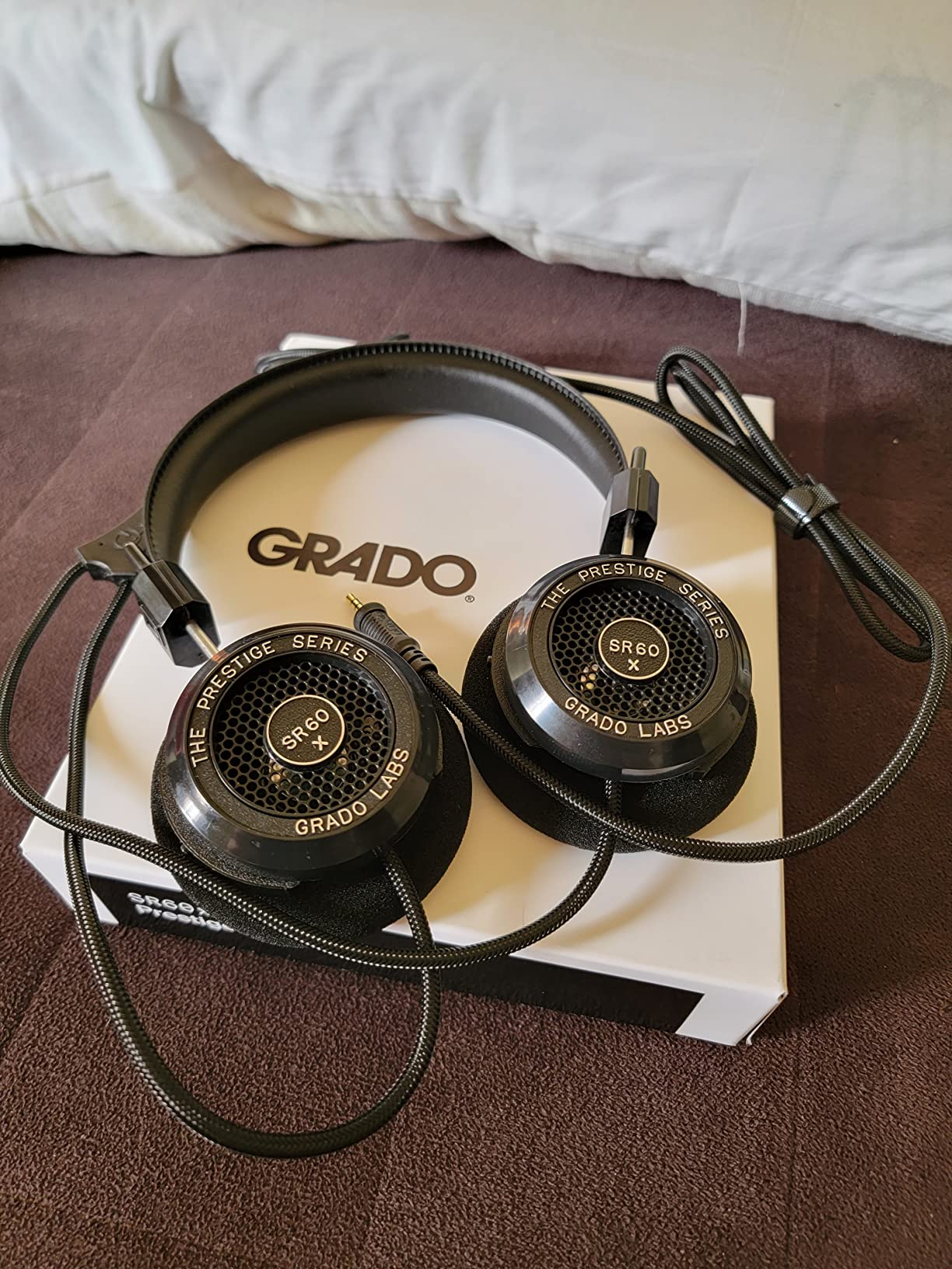 GRADO SR60x Prestige Series Wired Open-Back Headphones – Dynamic Over-Ear Headphones with 44mm Drivers, Lightweight Build, Hand-Assembled in Brooklyn – Audiophile Sound for Home & Studio Customer Review GRADO SR60x Prestige Series Wired Open-Back Headphones – Dynamic Over-Ear Headphones with 44mm Drivers, Lightweight Build, Hand-Assembled in Brooklyn – Audiophile Sound for Home & Studio - Customer Photo 1