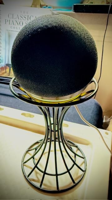 Amazon Echo Dot (newest model), Vibrant sounding Alexa speaker, Great for bedrooms, dining rooms and offices, Charcoal - Customer Photo 3