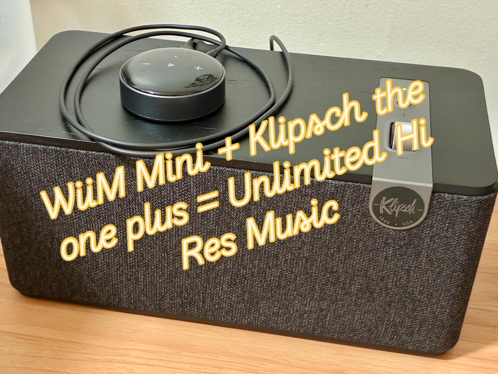 WiiM Mini AirPlay 2 Wireless Audio Streamer, Multiroom Stereo, Preamplifier, Works with Alexa and Siri Voice Assistants, Stream Hi-Res Audio from Amazon Music, Tidal and More - Customer Photo 2