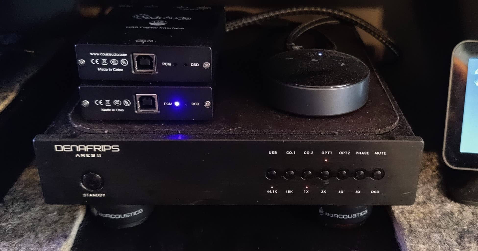 WiiM Mini AirPlay 2 Wireless Audio Streamer, Multiroom Stereo, Preamplifier, Works with Alexa and Siri Voice Assistants, Stream Hi-Res Audio from Amazon Music, Tidal and More - Customer Photo 3