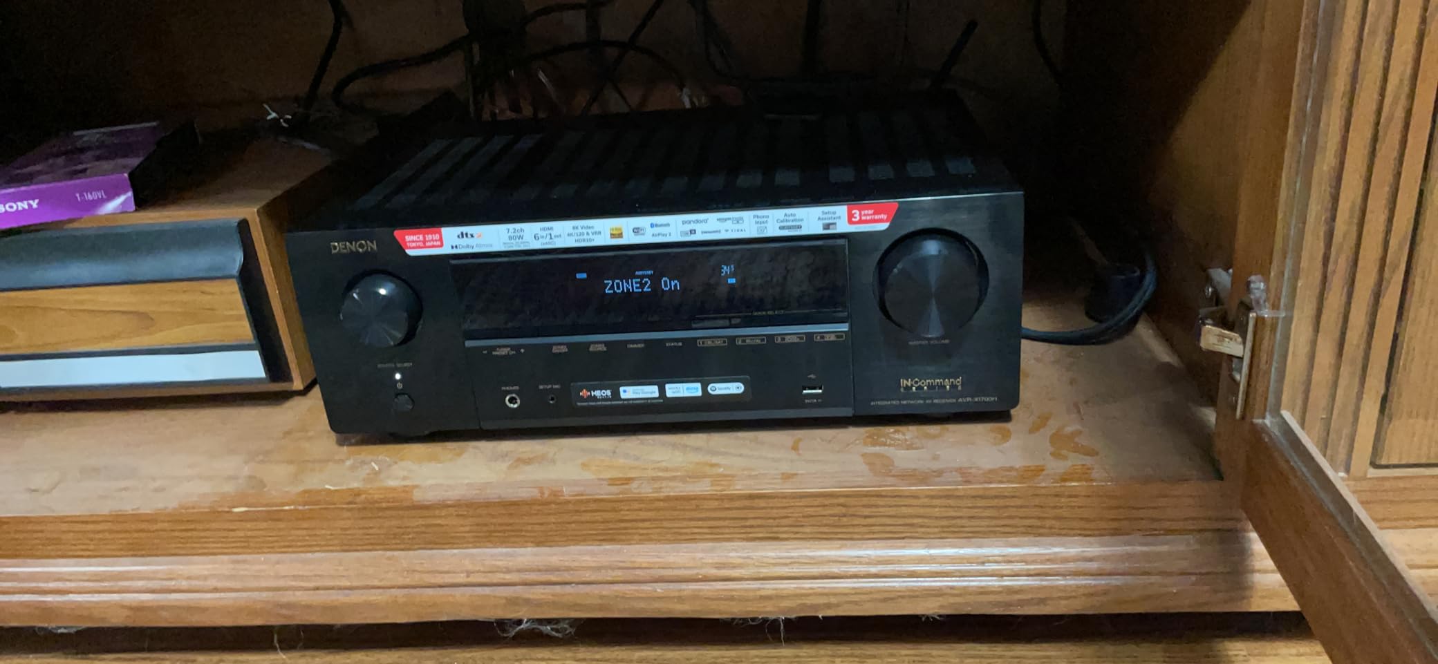 Denon AVR-X1700H 7.2 Channel AV Receiver - 80W/Channel, Advanced 8K HDMI Video w/eARC, Dolby Atmos, DTS:X, Built-in HEOS, Amazon Alexa Voice Control Customer Review Denon AVR-X1700H 7.2 Channel AV Receiver - 80W/Channel, Advanced 8K HDMI Video w/eARC, Dolby Atmos, DTS:X, Built-in HEOS, Amazon Alexa Voice Control - Customer Photo 1