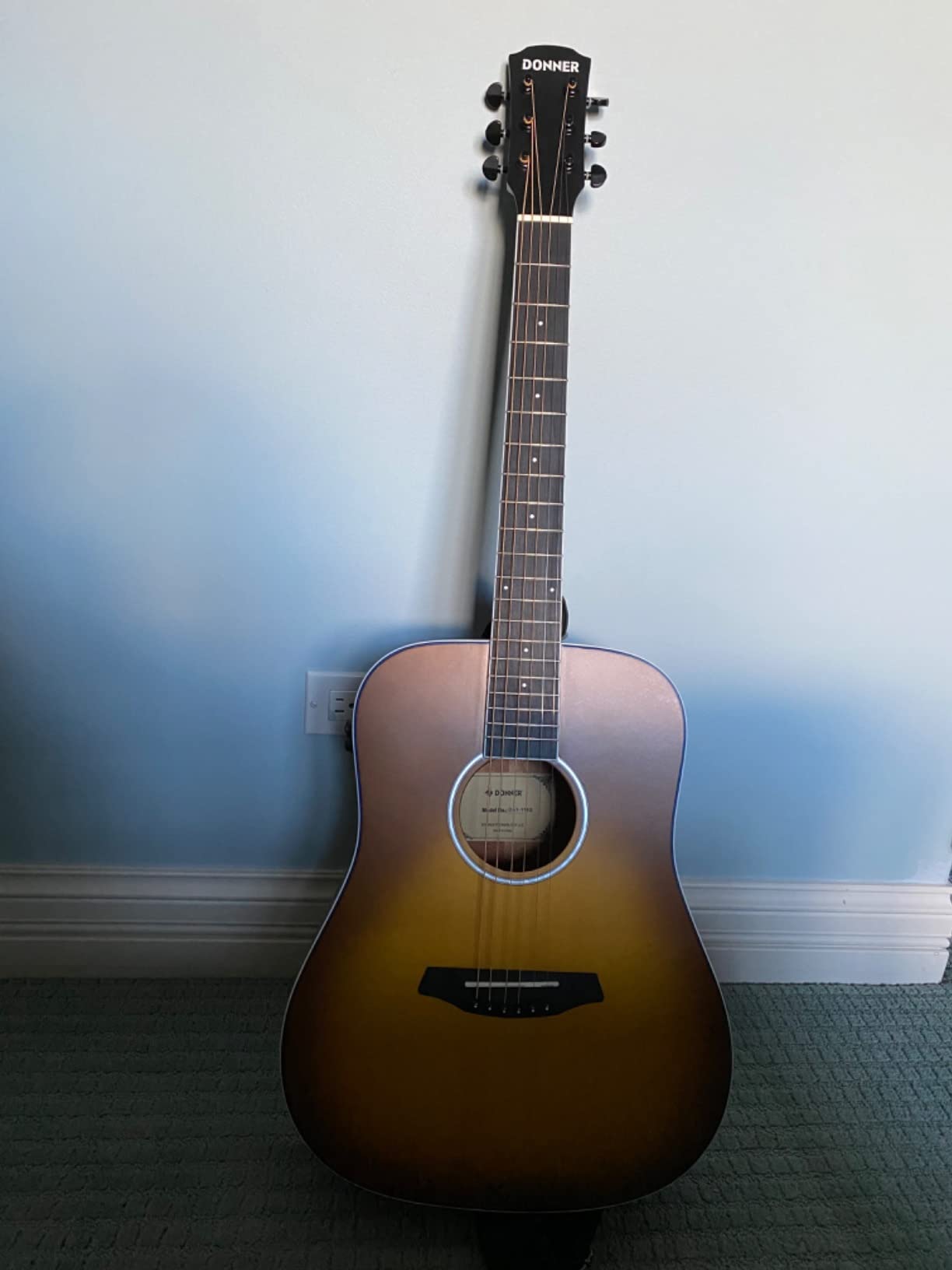 Donner Acoustic Electric Guitar Full Size Kit for Beginner Intermediate with Amplifier Capo Pick Tuner Strings Strap - 41 Inch - Customer Photo 1