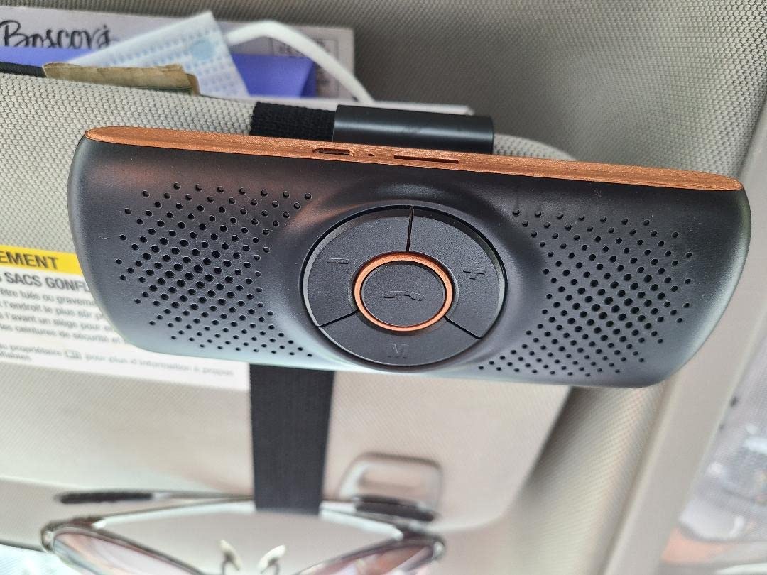 SKYBESS Car Bluetooth Speaker for Cell Phone, Portable Bluetooth Handsfree Car Kit Wireless in Car Speakerphone Music Player with Visor Clip, Supports Siri Google Assistant TF Card Playback Customer Review SKYBESS Car Bluetooth Speaker for Cell Phone, Portable Bluetooth Handsfree Car Kit Wireless in Car Speakerphone Music Player with Visor Clip, Supports Siri Google Assistant TF Card Playback - Customer Photo 1