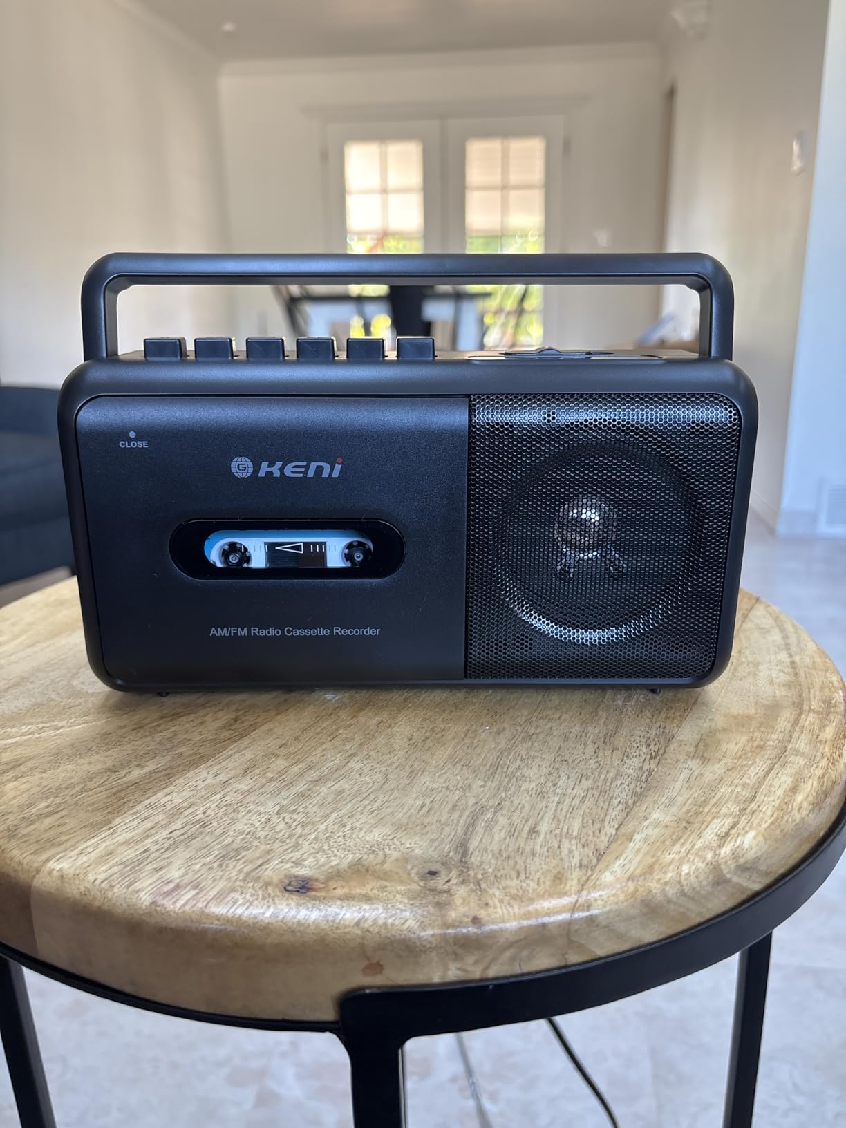 G Keni Portable Cassette Player Boombox AM/FM Radio Stereo, Casette Tape Player Recorder with Earphone Jack Battery Operated or AC Powered Customer Review G Keni Portable Cassette Player Boombox AM/FM Radio Stereo, Casette Tape Player Recorder with Earphone Jack Battery Operated or AC Powered - Customer Photo 1