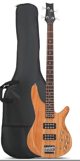 Ktaxon 4 String Electric Bass Guitar, Full Size Standard Right Handed Rosewood Fingerboard Beginner Kit with Cable Wrench Tool (Sunset) Customer Review Ktaxon 4 String Electric Bass Guitar, Full Size Standard Right Handed Rosewood Fingerboard Beginner Kit with Cable Wrench Tool (Sunset) - Customer Photo 1