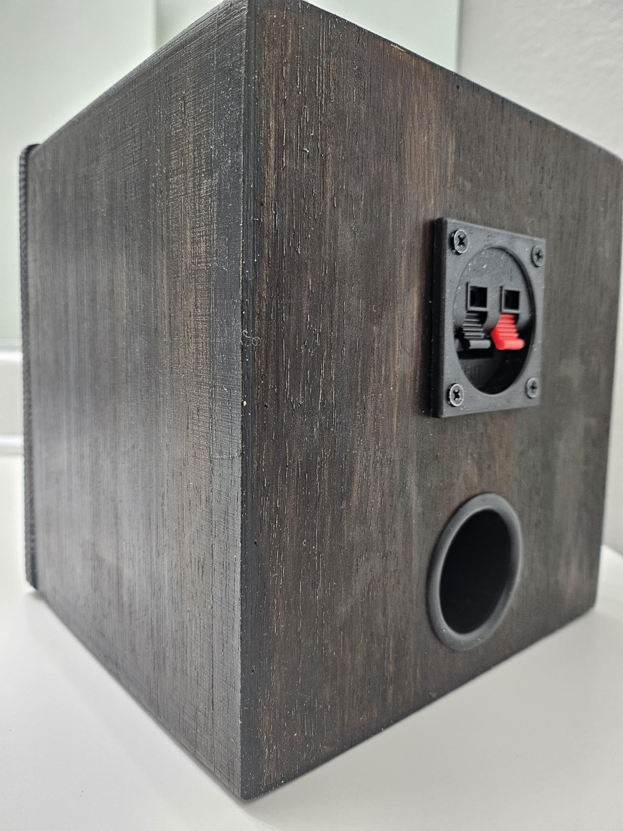 Facmogu 4in Solid Wood Speaker Enclosure, Speaker Cabinet Enclosure for DIY Car or Truck Audio Custom, Speaker Enclosure Unloaded Box with Sound-Absorbing Cotton & Speaker Terminal Cup Customer Review Facmogu 4in Solid Wood Speaker Enclosure, Speaker Cabinet Enclosure for DIY Car or Truck Audio Custom, Speaker Enclosure Unloaded Box with Sound-Absorbing Cotton & Speaker Terminal Cup - Customer Photo 1