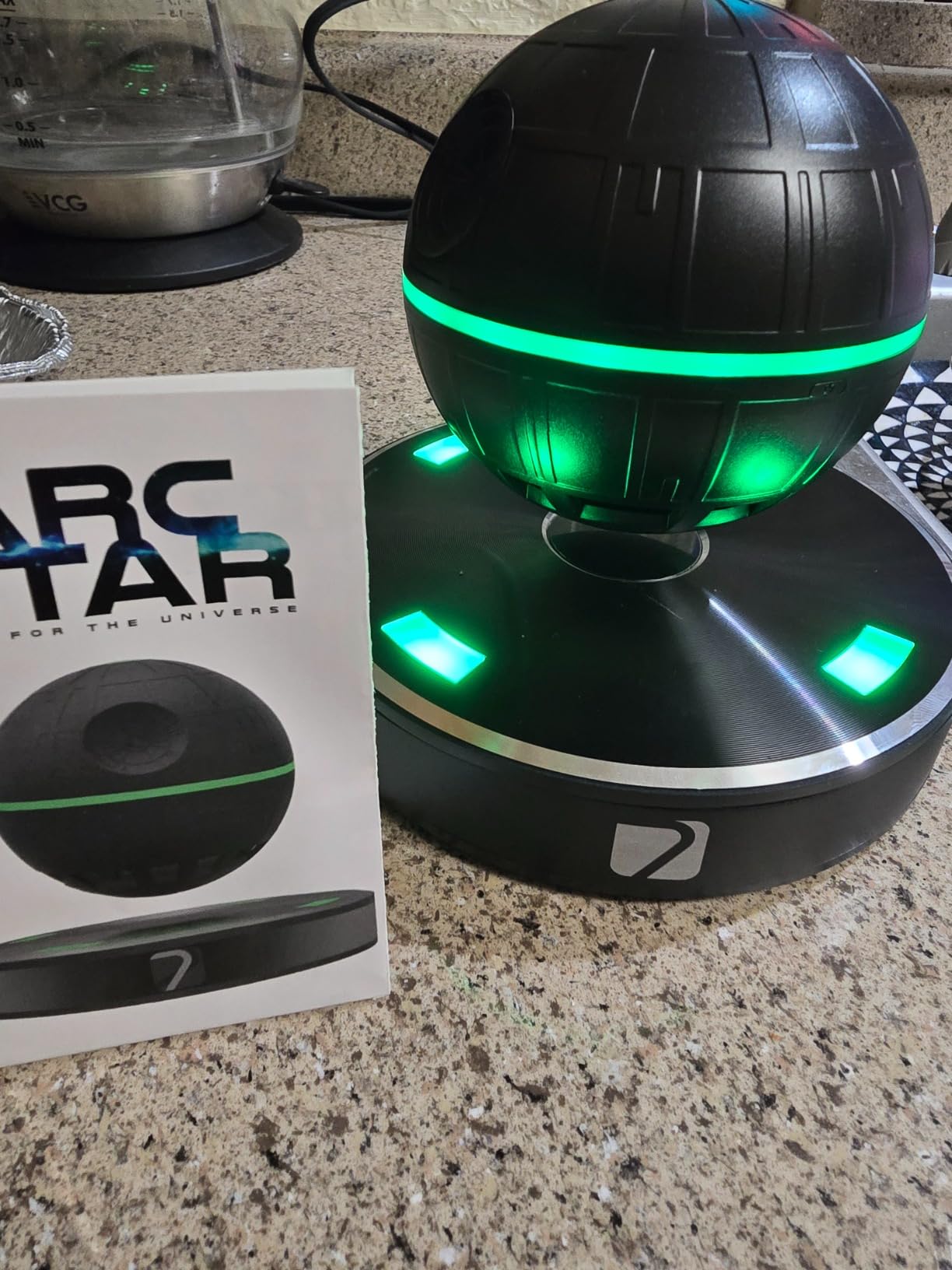 Arc Star Floating Speaker, Levitating Bluetooth Speaker, Bluetooth and NFC, 360° Sound, Wireless Speakers for Home Office Decor, Cool Tech Gadgets, Creative for Kids Men Women - Customer Photo 3