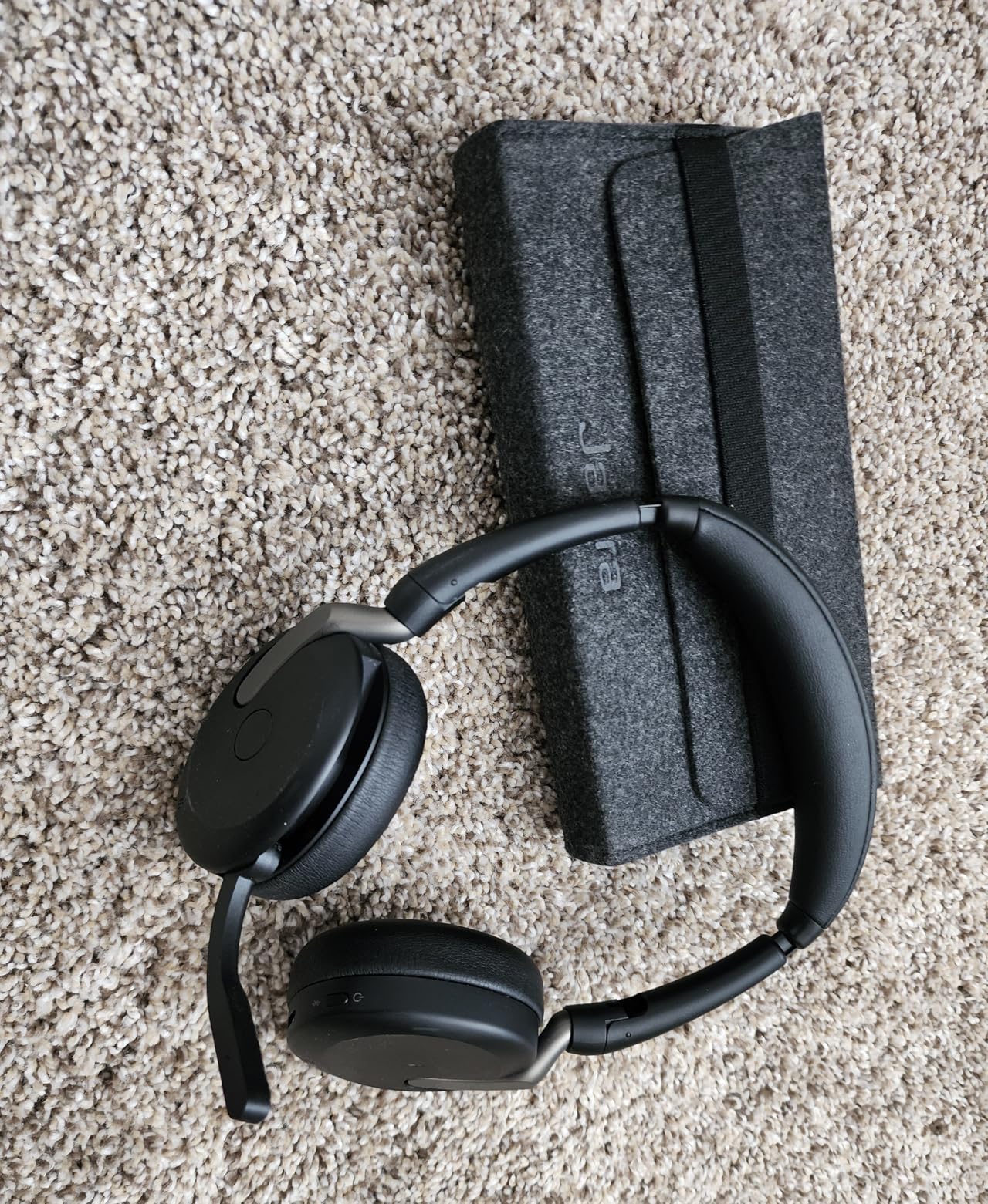 Jabra Evolve2 65 Flex Wireless Stereo Headset - Bluetooth, Noise-Cancelling ClearVoice Technology & Hybrid ANC - Certified for Microsoft Teams - Black Customer Review Jabra Evolve2 65 Flex Wireless Stereo Headset - Bluetooth, Noise-Cancelling ClearVoice Technology & Hybrid ANC - Certified for Microsoft Teams - Black - Customer Photo 1