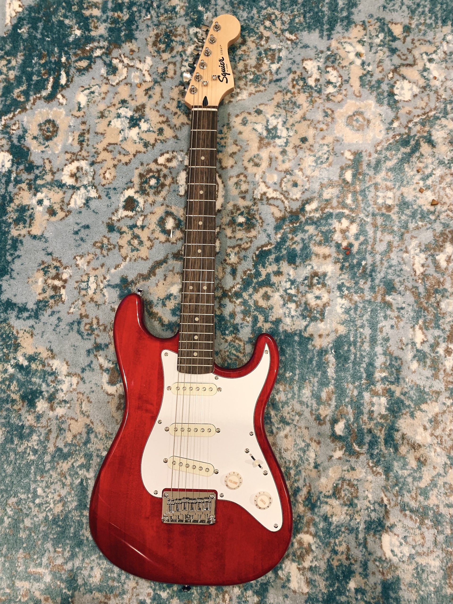 Fender Squier Sonic Strat Pack - 2-Color Sunburst Bundle with Frontman 10G Amp, Gig Bag, Tuner, Strap, Cable, Picks, Fender Play, and Austin Bazaar Guitar DVD - Customer Photo 1