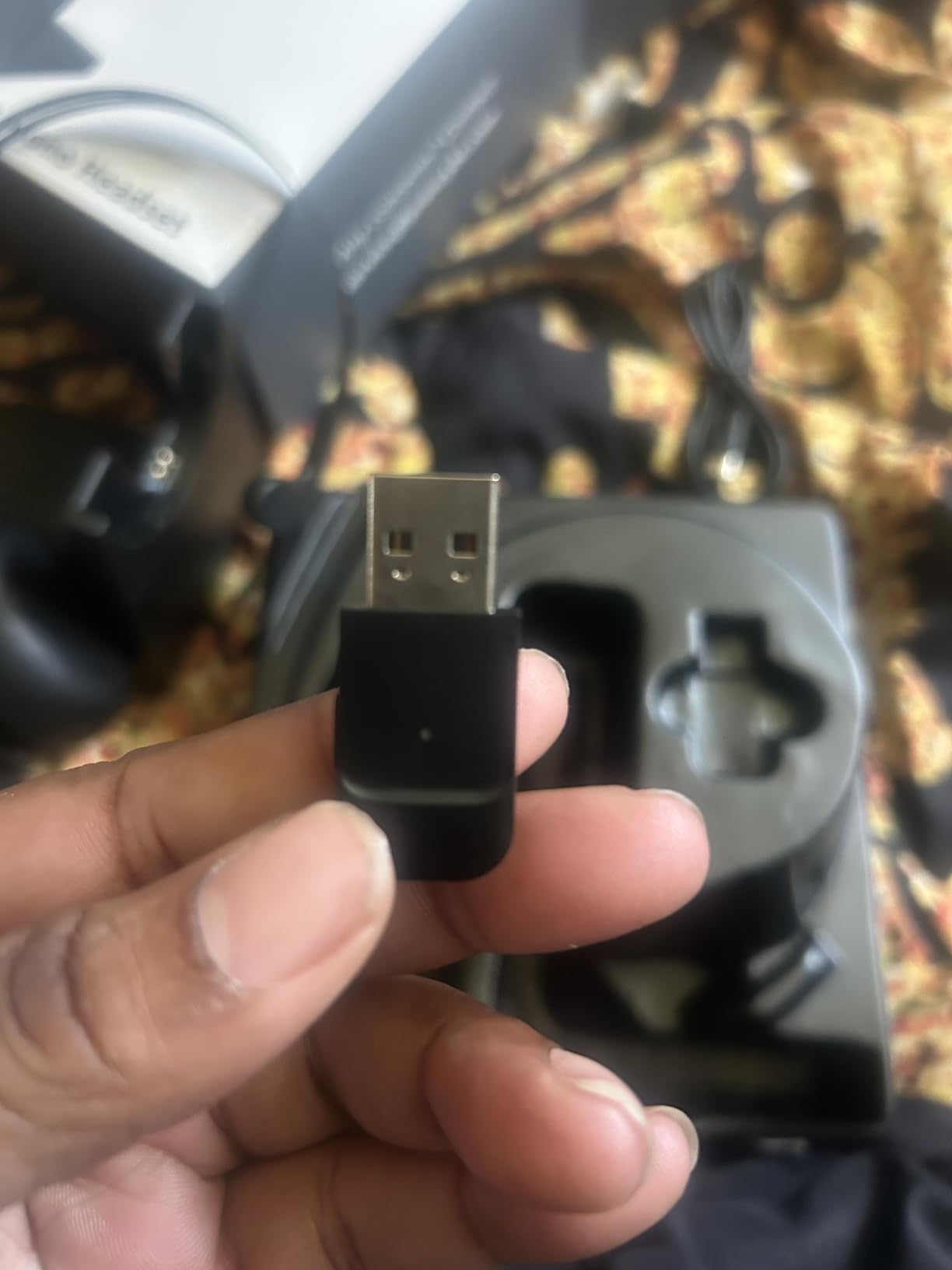 Bluetooth Headset, Wireless Headset with Microphone for PC, V5.2 Computer Headset with Noise Cancelling Mic, USB Dongle, Charging Base & Mute Button for Work, Cell Phones, Computer (Black) Customer Review Bluetooth Headset, Wireless Headset with Microphone for PC, V5.2 Computer Headset with Noise Cancelling Mic, USB Dongle, Charging Base & Mute Button for Work, Cell Phones, Computer (Black) - Customer Photo 2