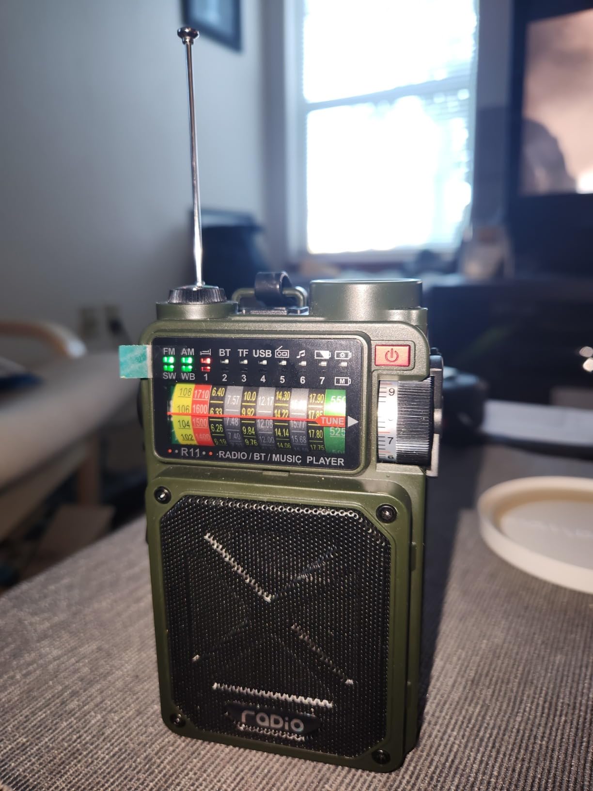 Portable Shortwave Radio - 4000mAh AM/FM/WB/SW Shortwave Radio with Bluetooth Speaker, Flashlight, SOS Alarm, and White Noise customer photo 1